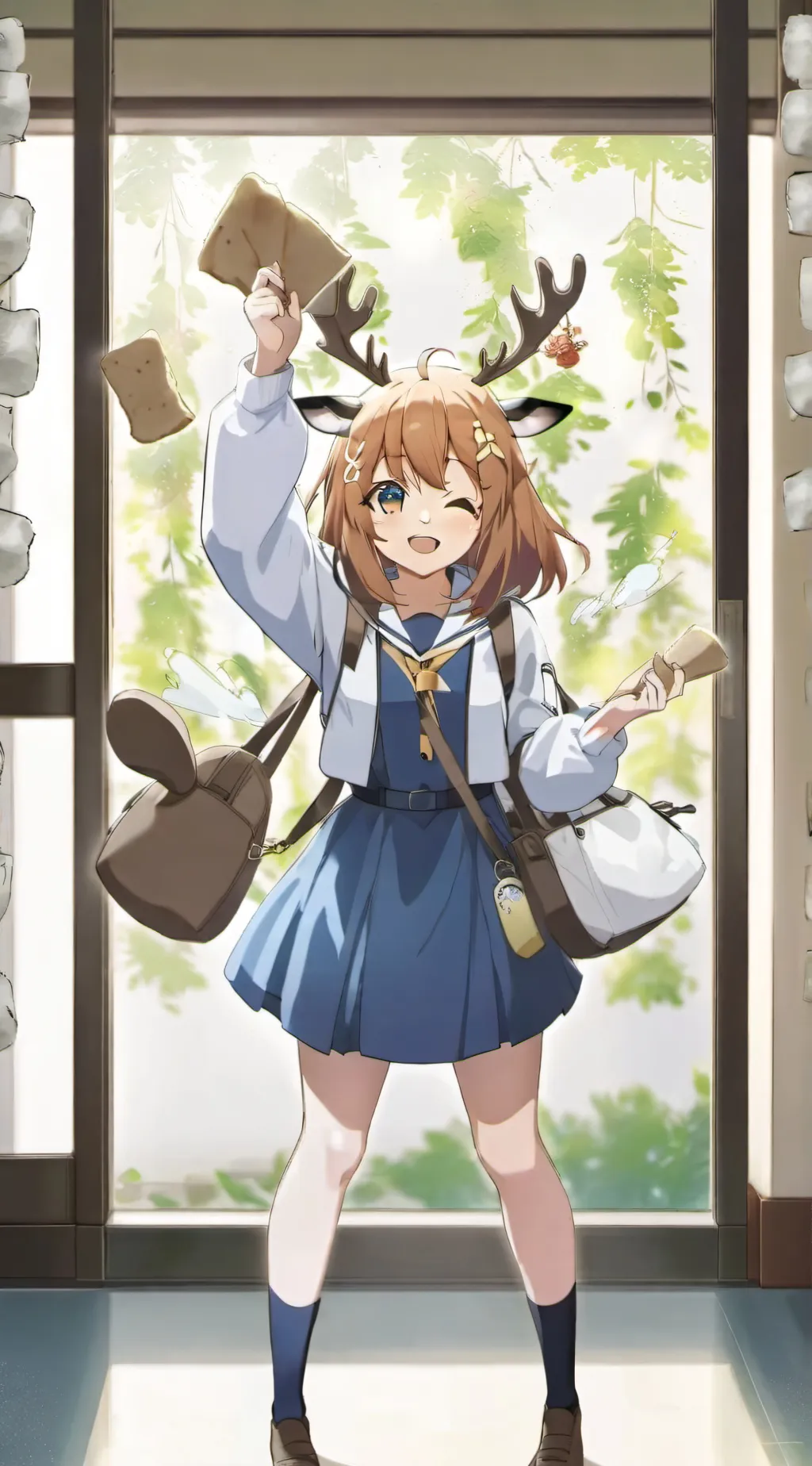 ai character: Noko Shikanoko background