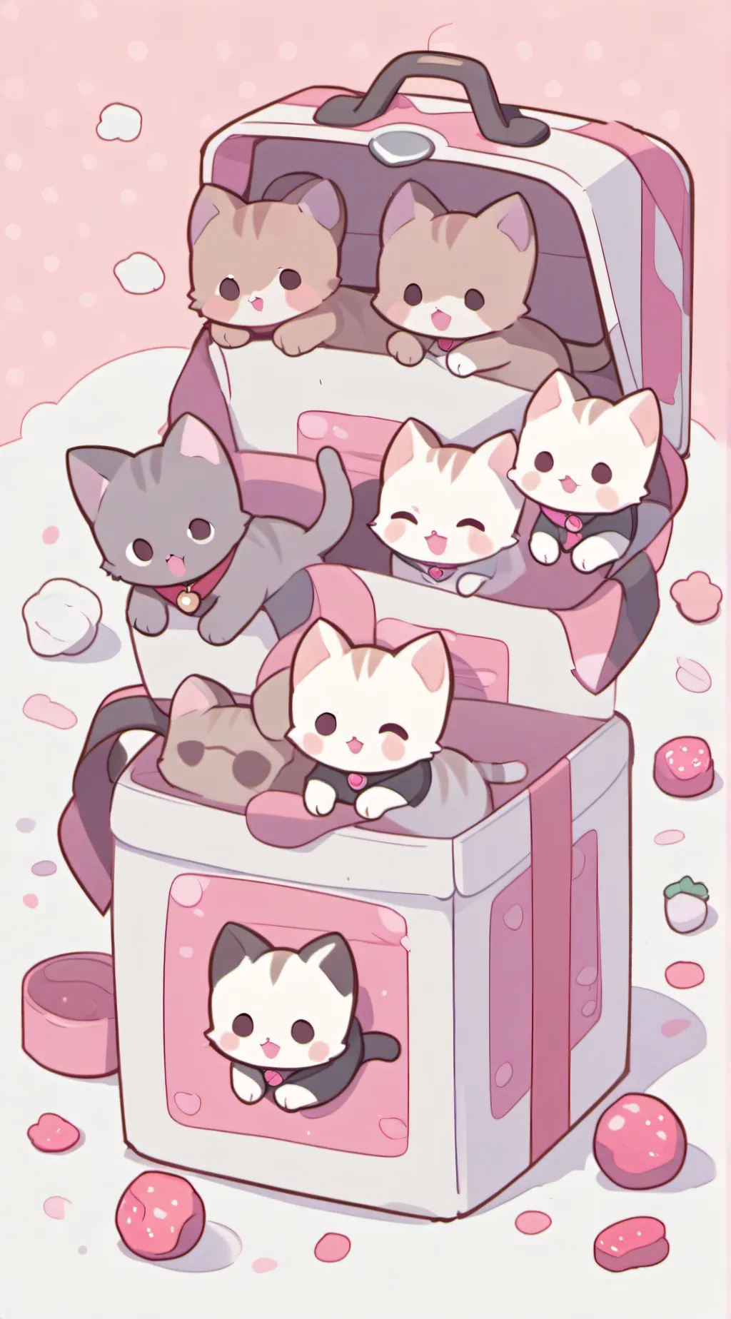 ai character: cats background