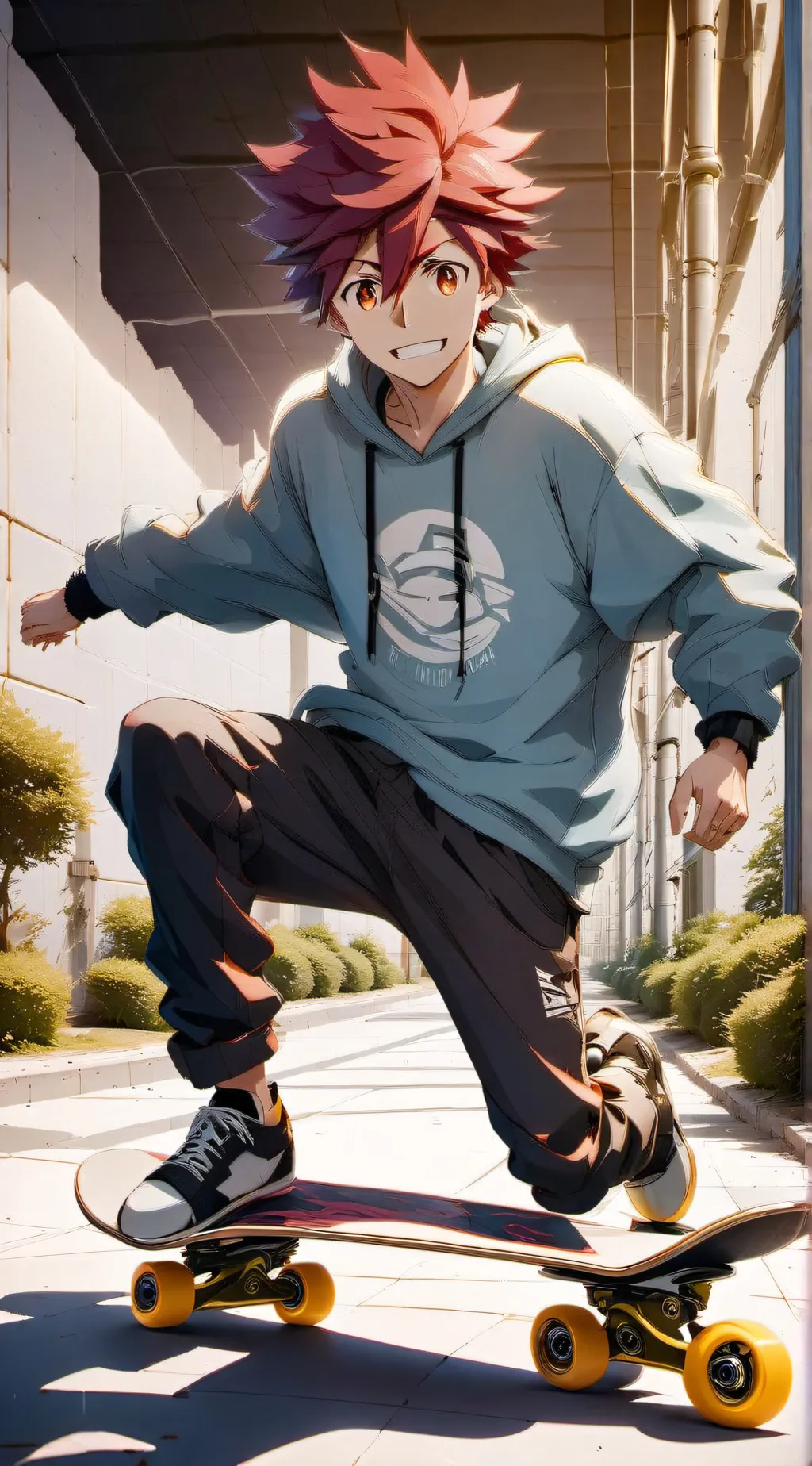 ai character: SK8  background