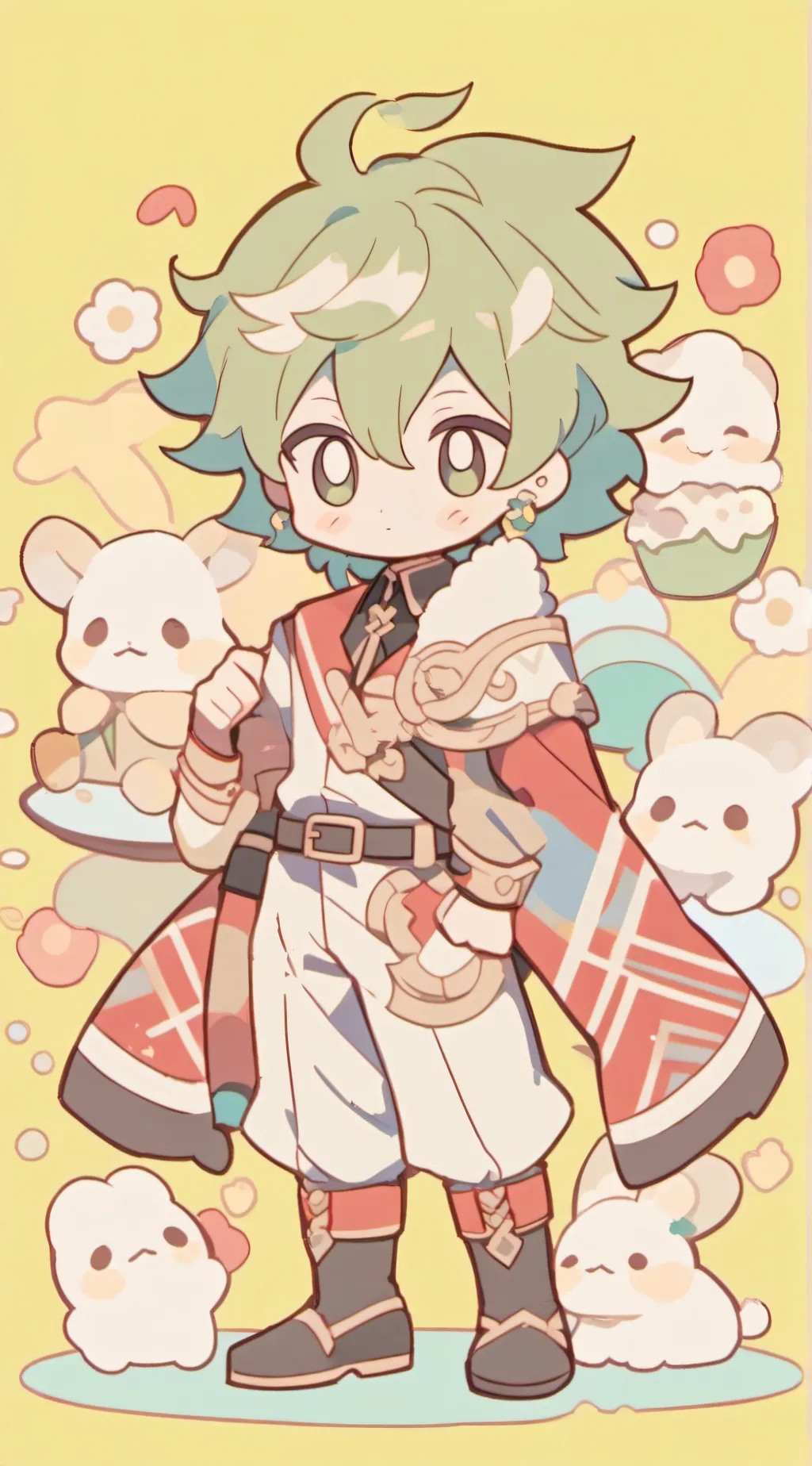 ai character: bakutododeku background
