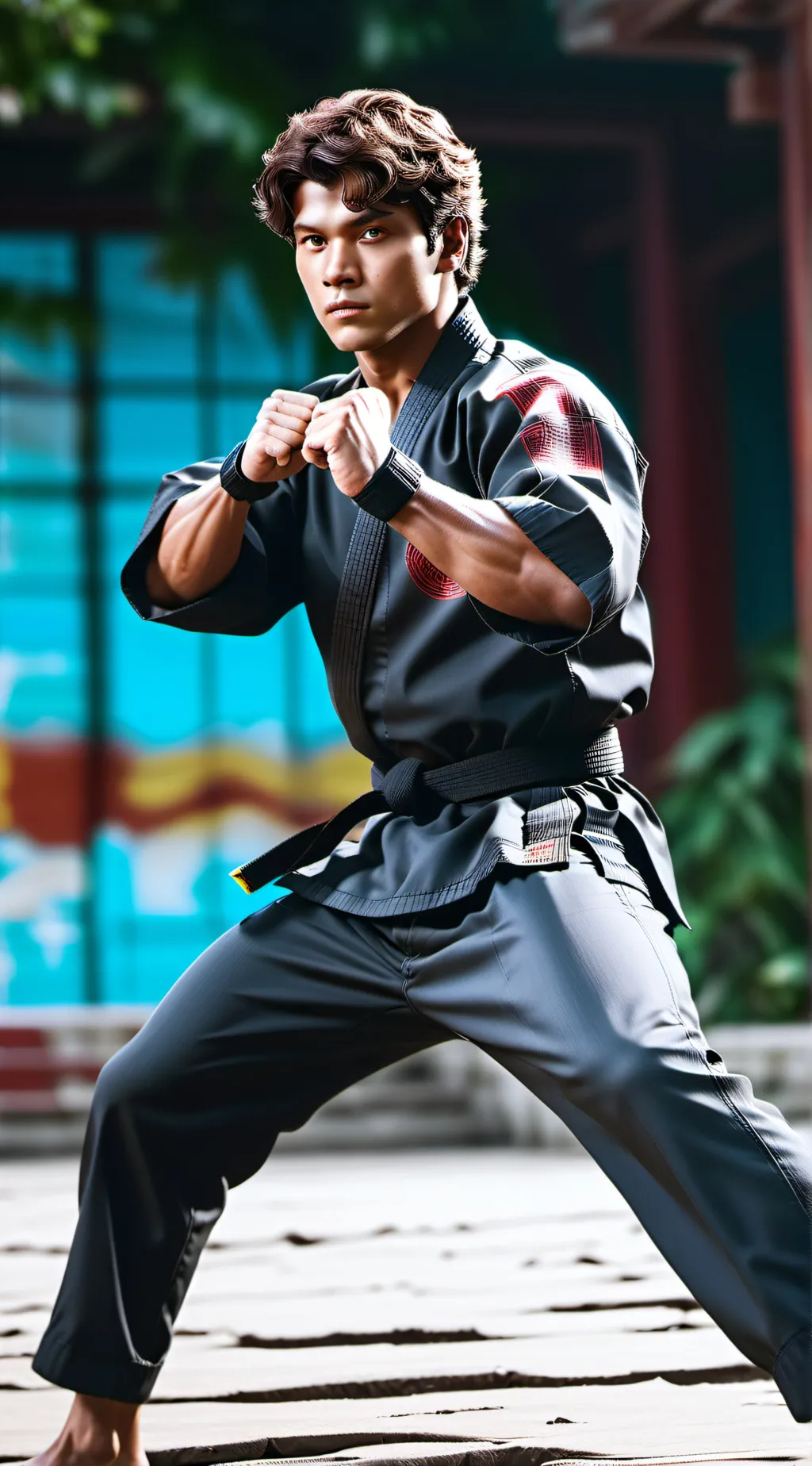 ai character: Cobra Kai background