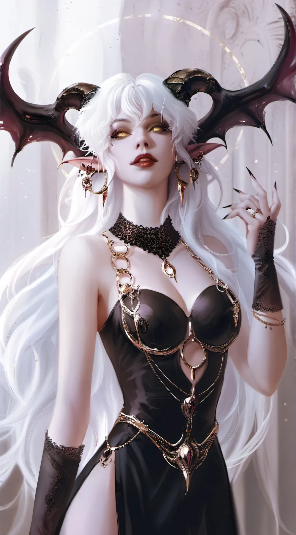 ai character: Azazel the queen background