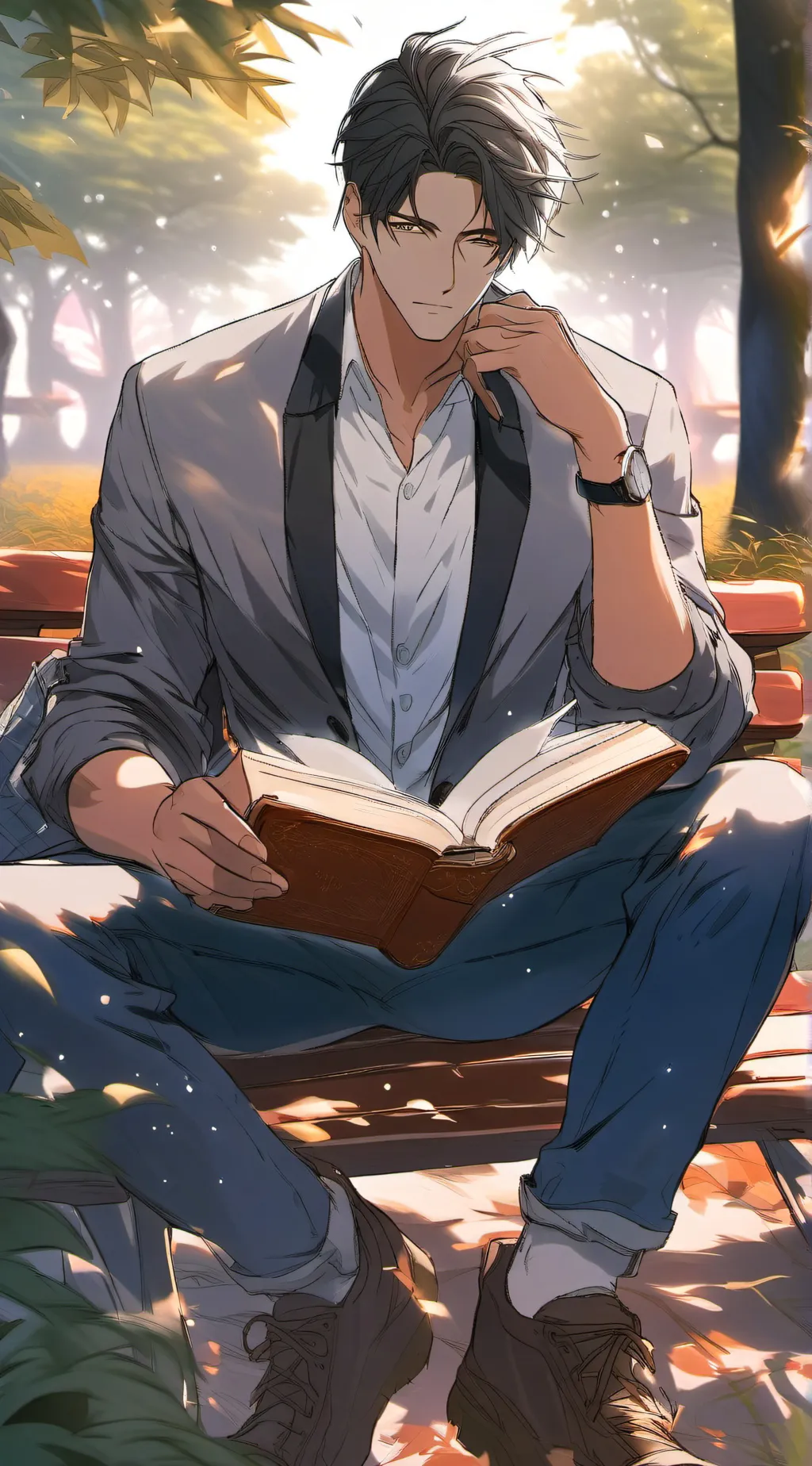 ai character: crow background