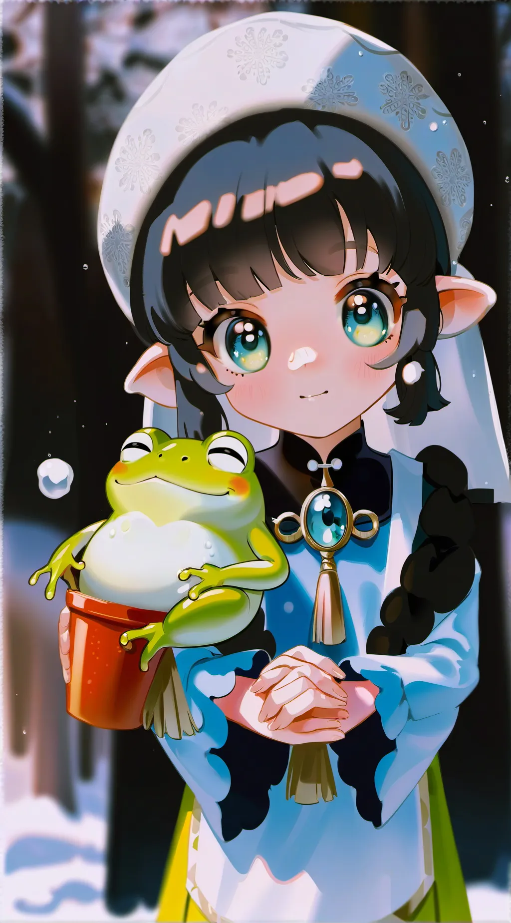 ai character: froppy background
