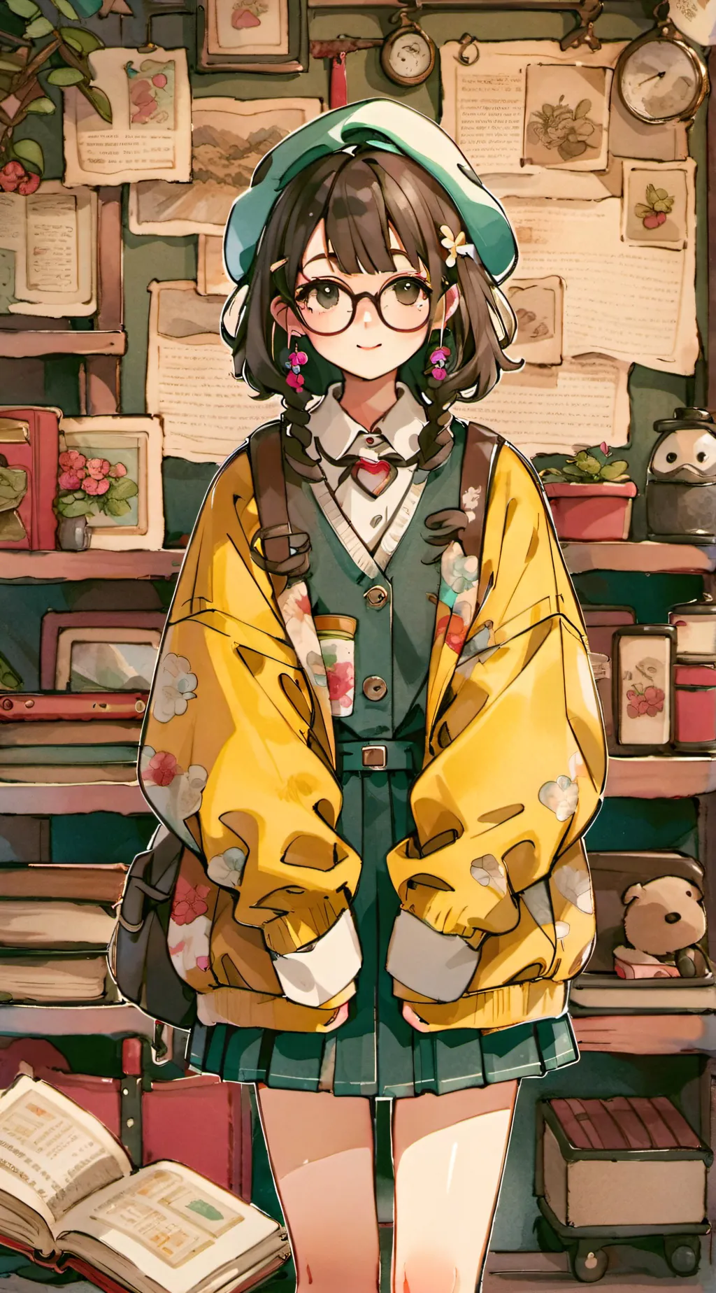ai character: Nerd background