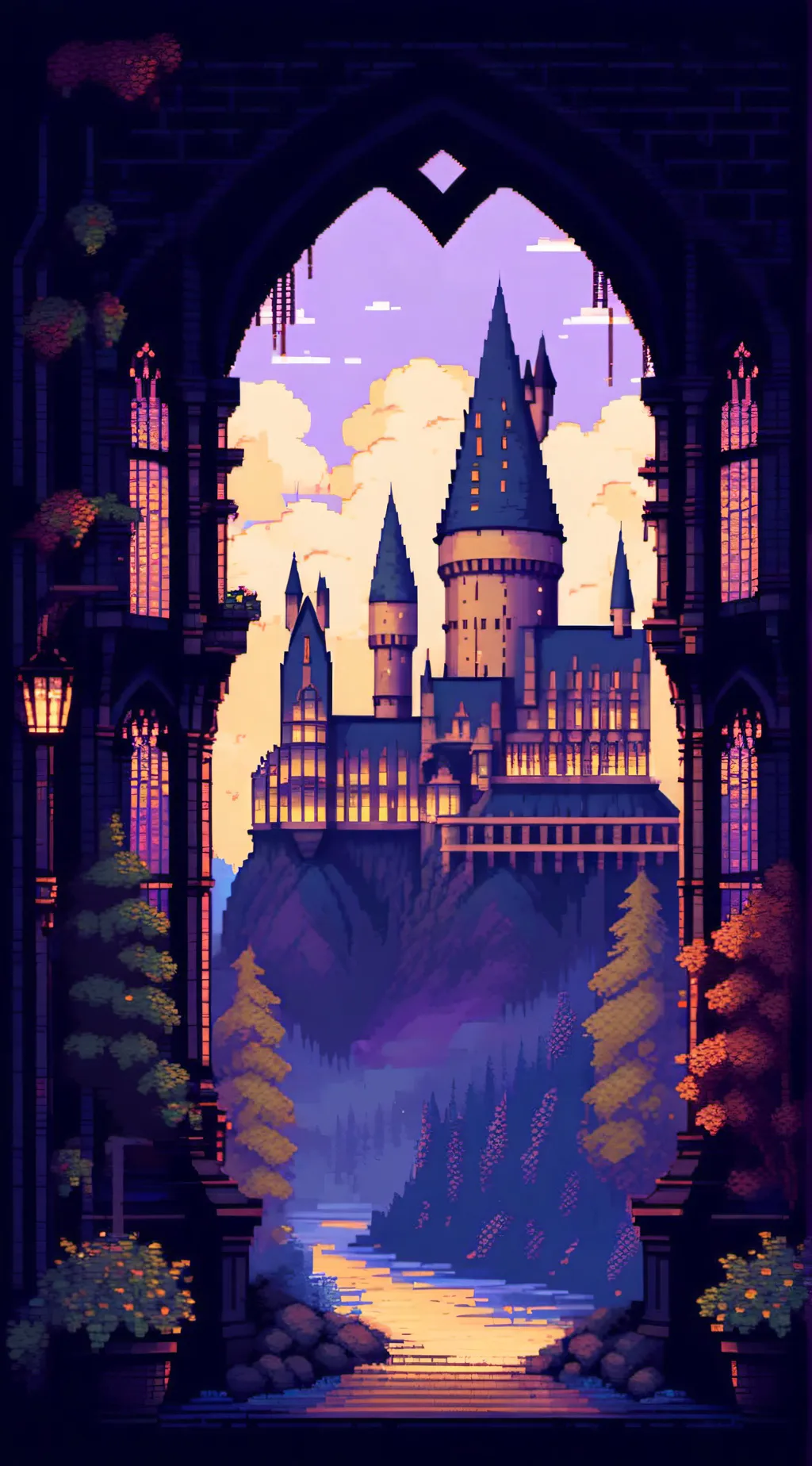 ai character: Hogwarts background