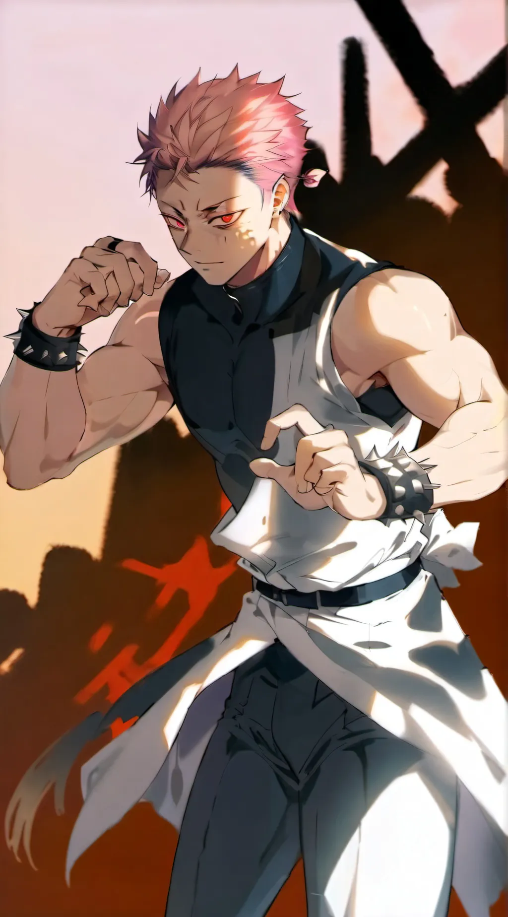 ai character: ryōmem Sukuna  background