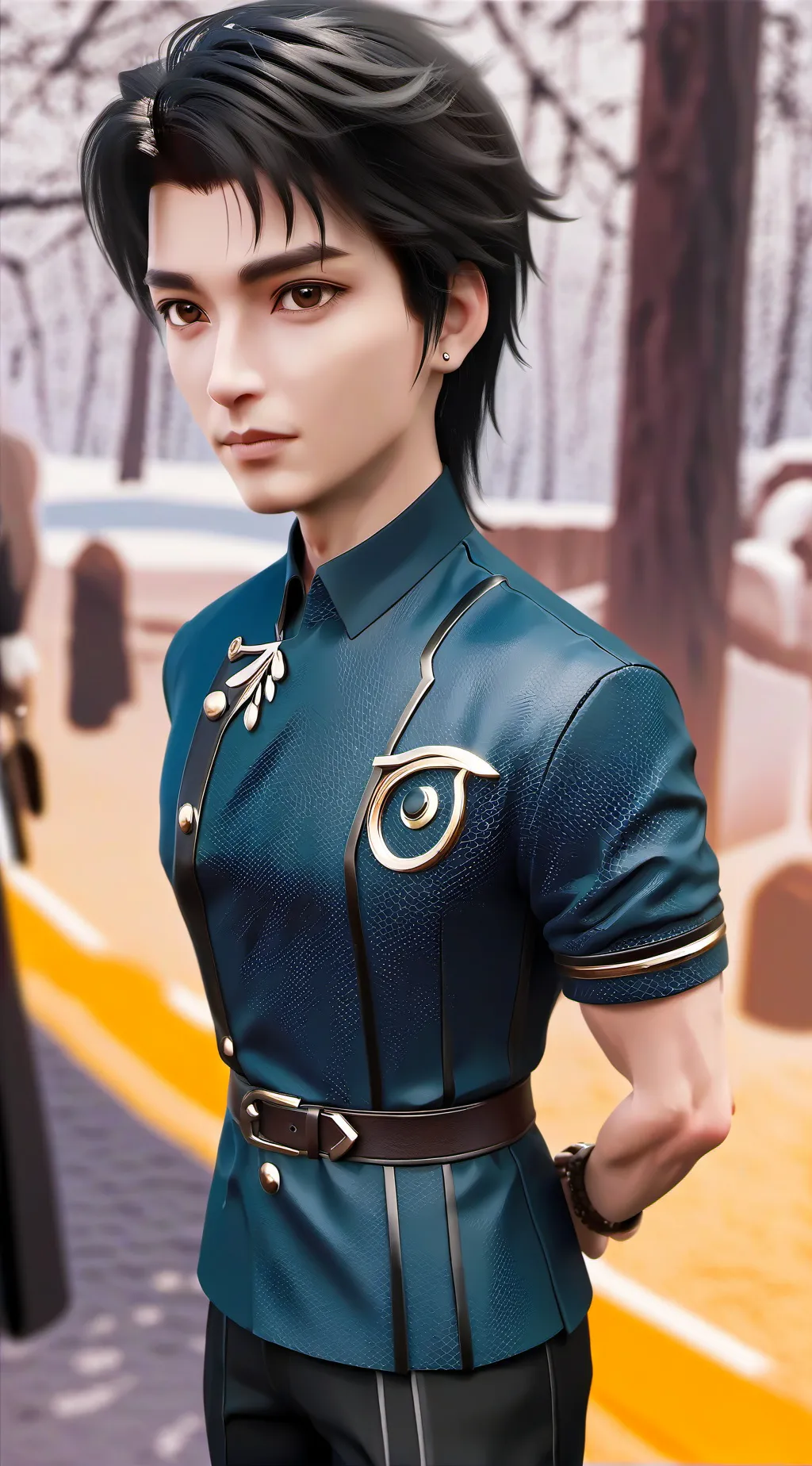 ai character: Adam  background