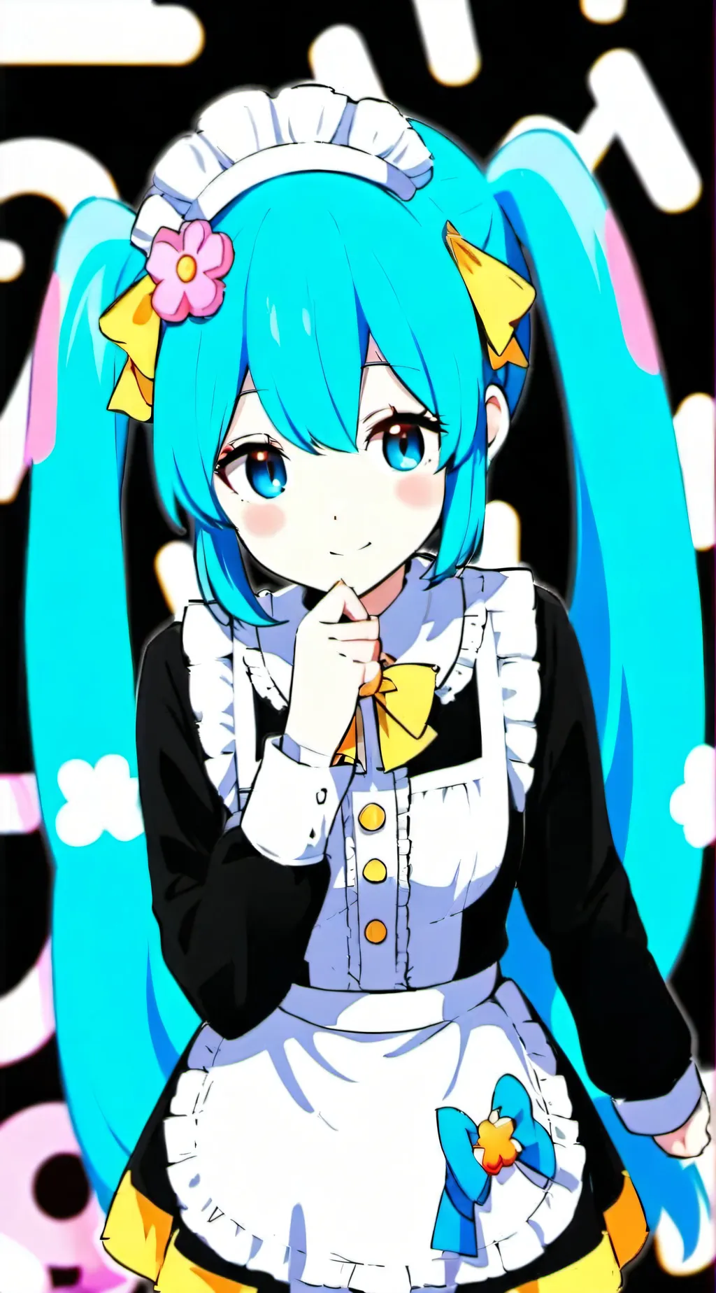 ai character: hatsune miku background