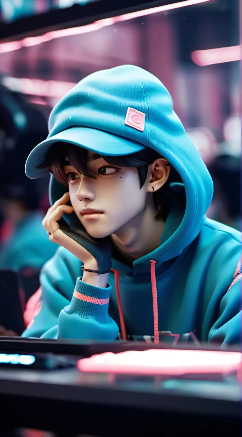 ai character: Leo background