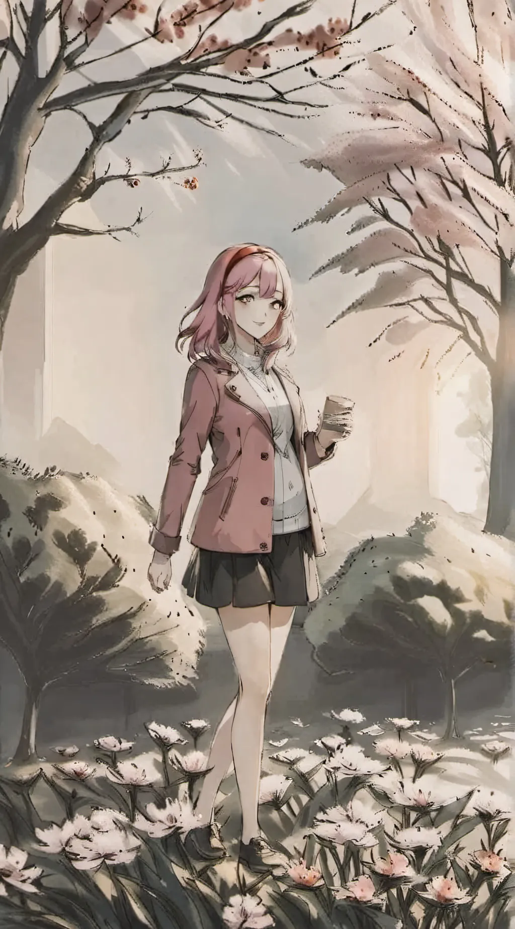 ai character: AmyRose (Pregnant) background
