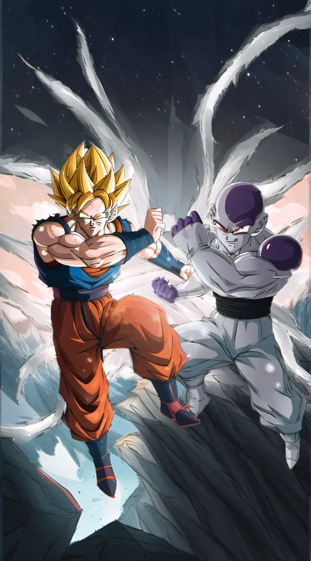 ai character: Goku vs Frieza  background