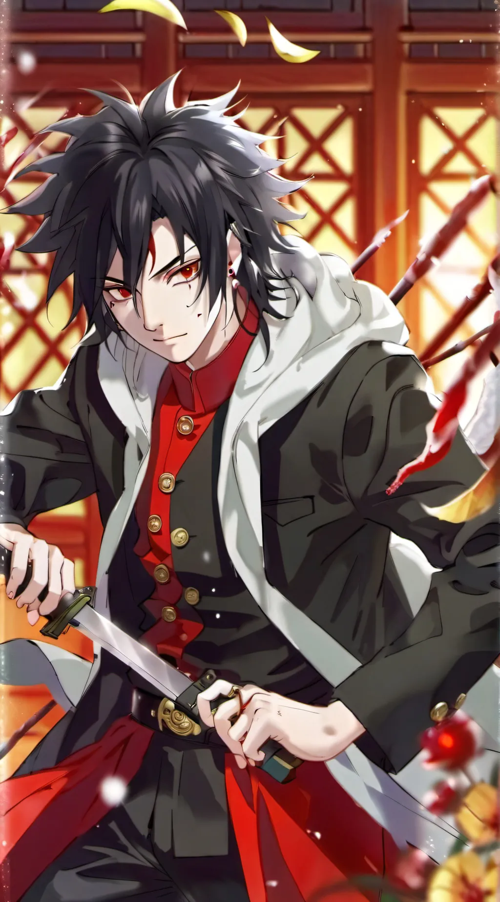 ai character: Sasuke Uchiha  background