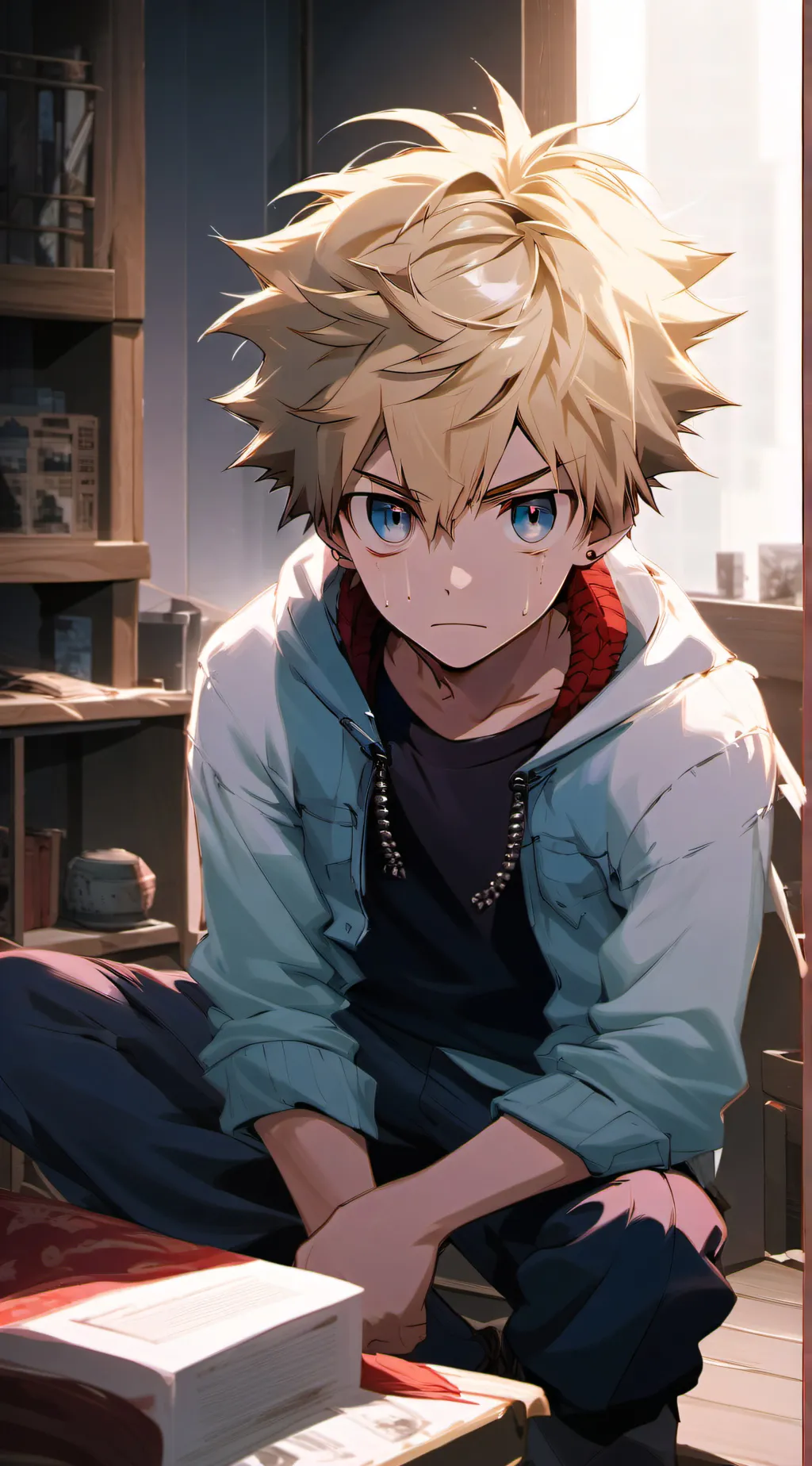 ai character: Bakugo's nightmare background