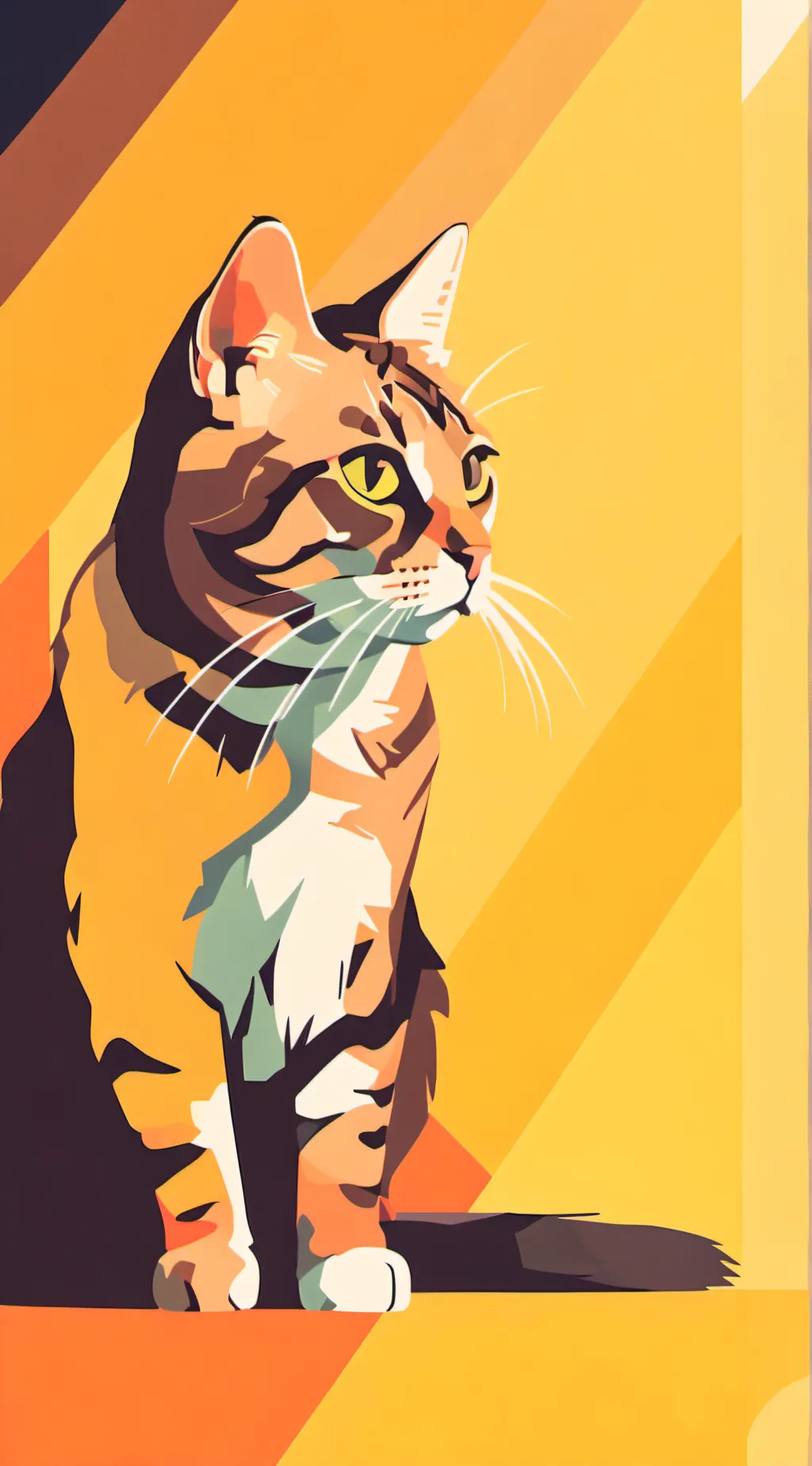 ai character: - russet background