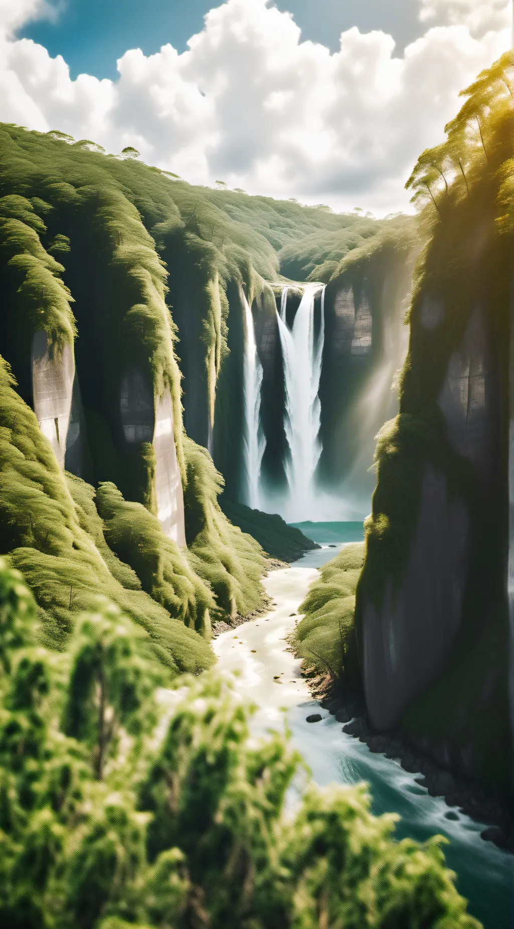 ai character: mountain  background