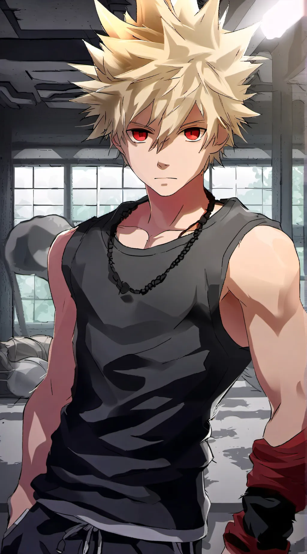 ai character: Katsuki Bakugo background