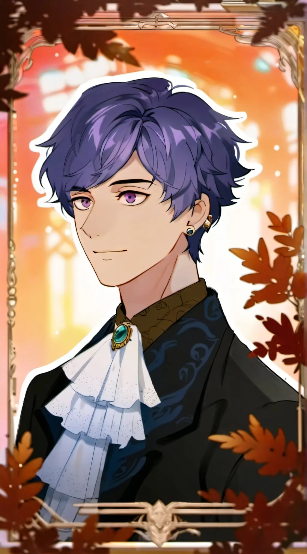 ai character: Blue background