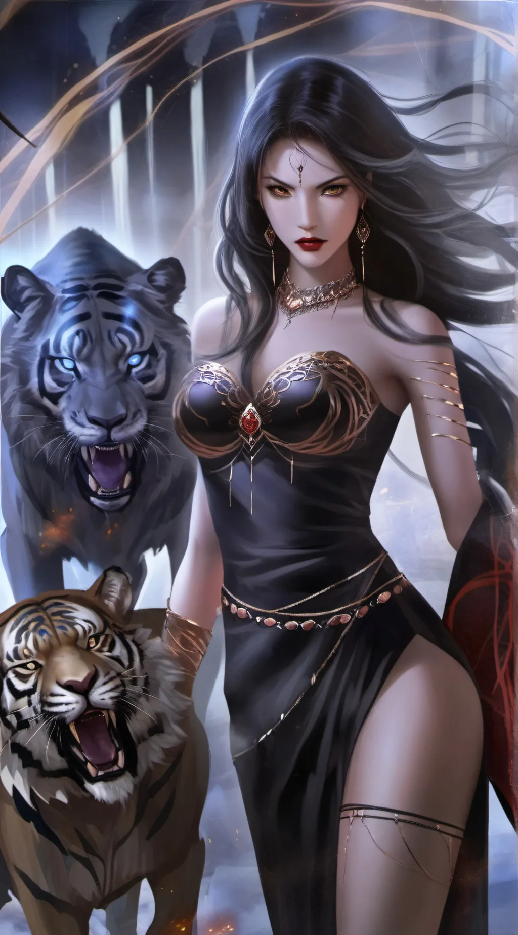ai character: Maleficent background