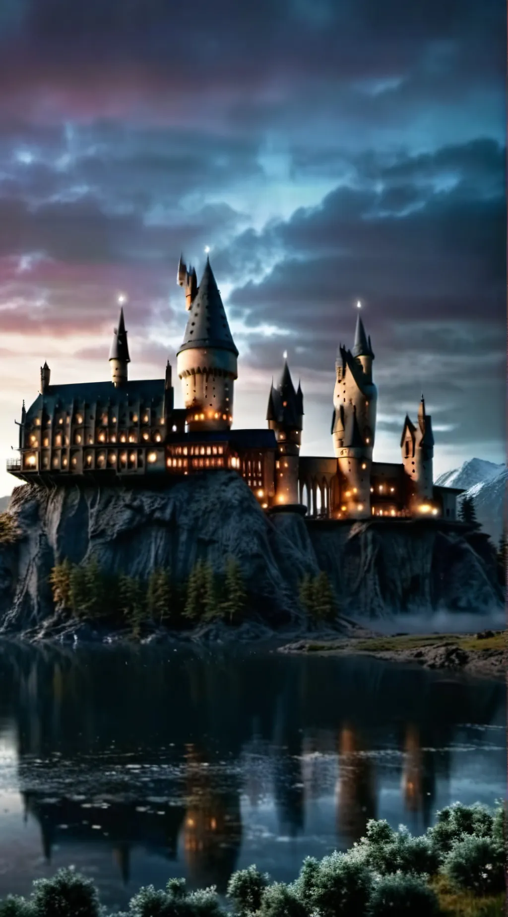 ai character: Hogwarts  background