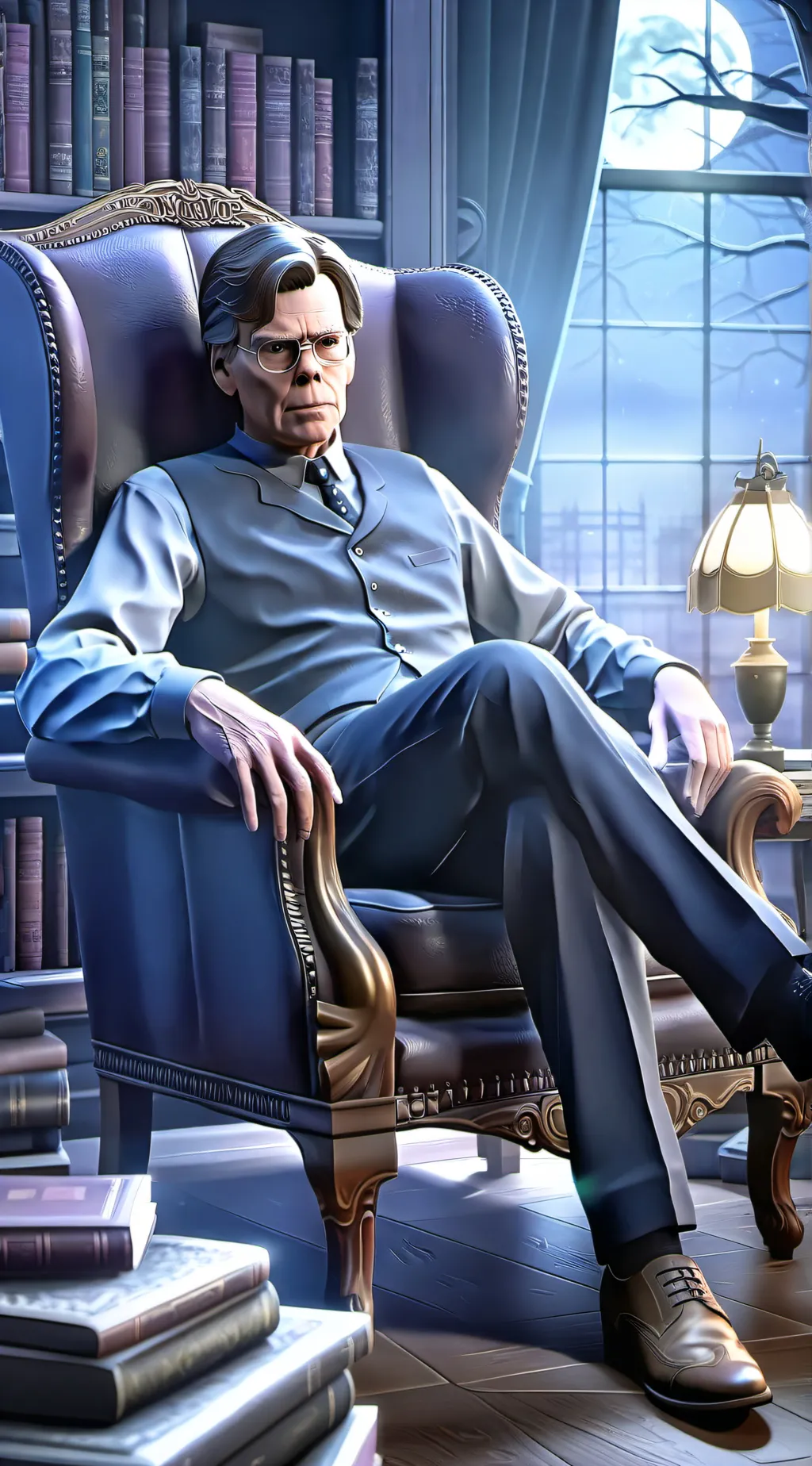 ai character: Steven Edwin King background