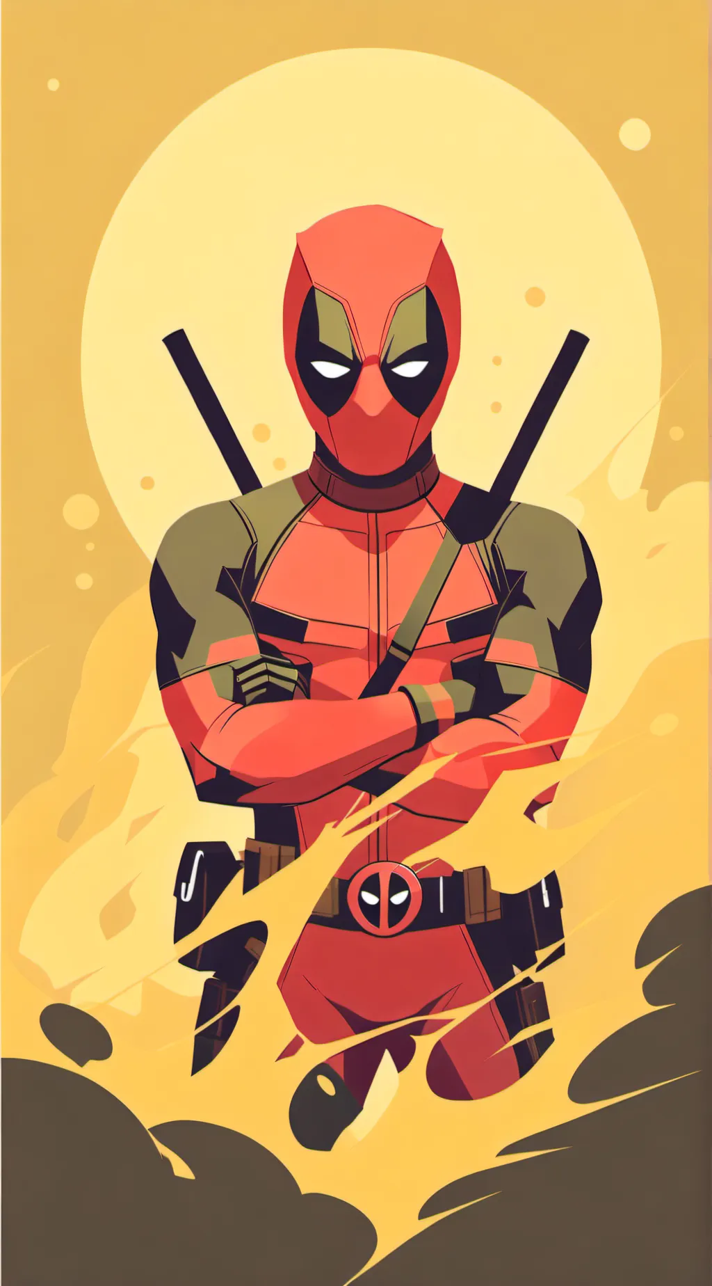 ai character: Deadpool  background