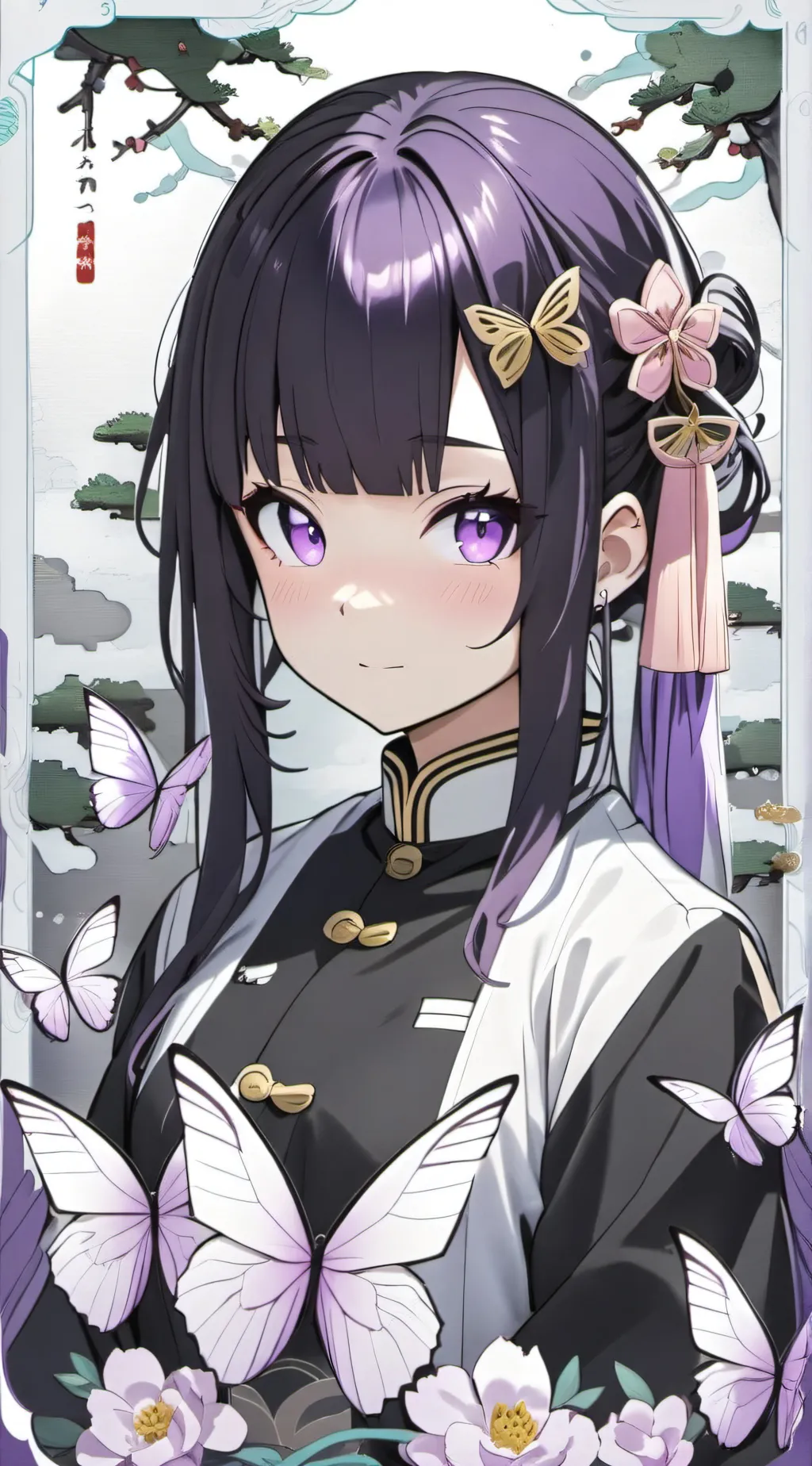 ai character: Shinobu kocho background