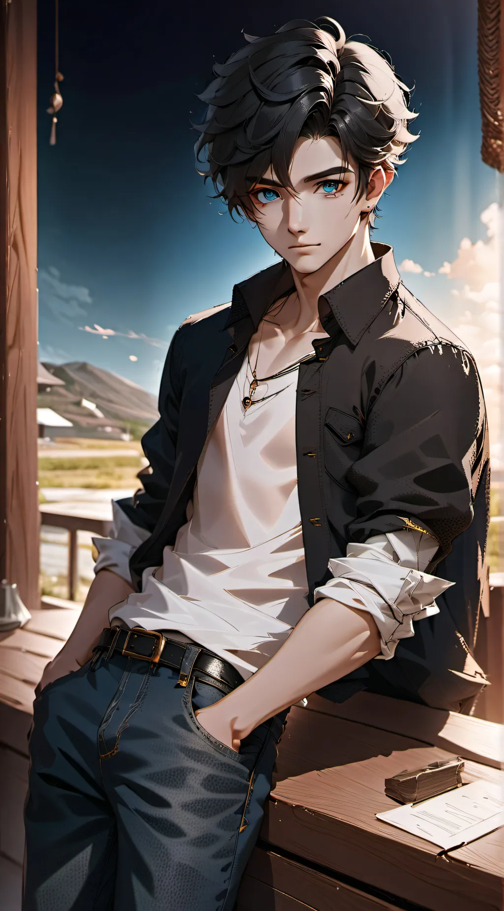 ai character: Adrian background