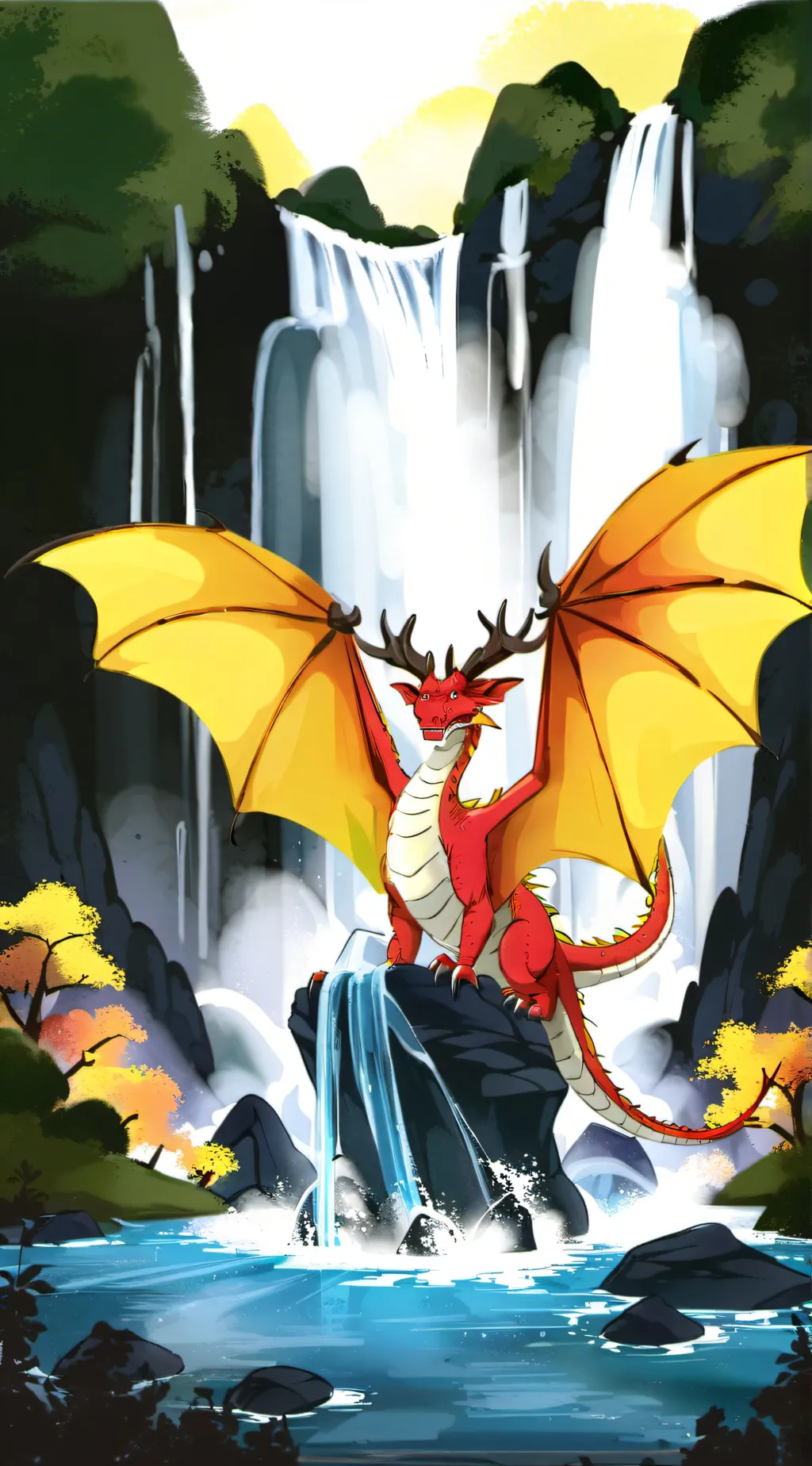 ai character: Jade mountain WOF background