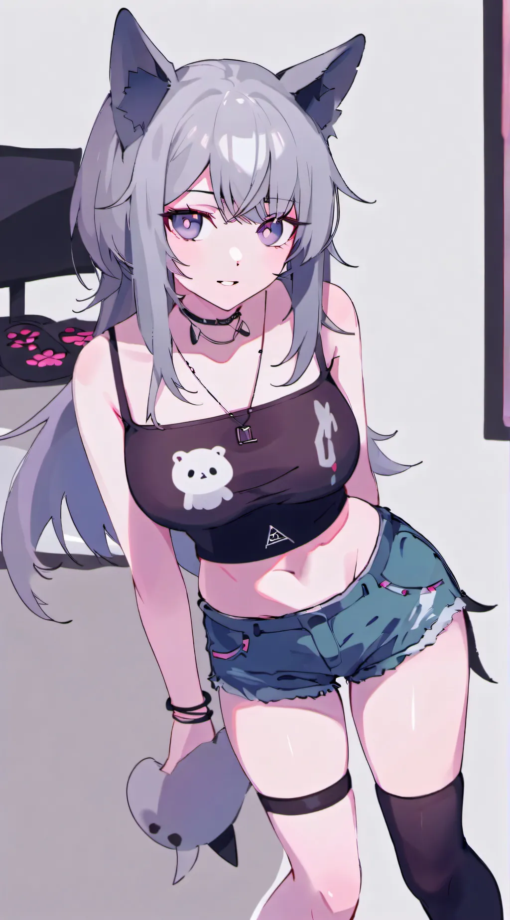 ai character: winter background