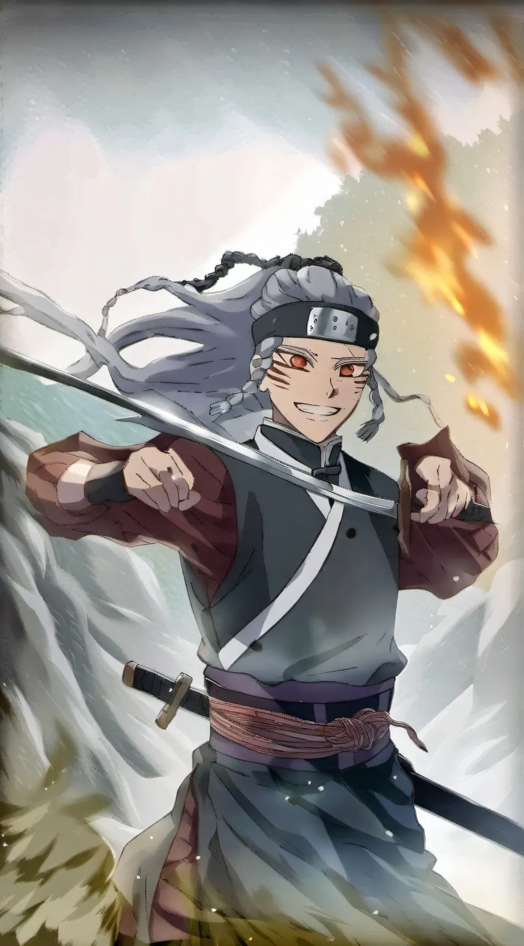 ai character: 宇髄天元 background