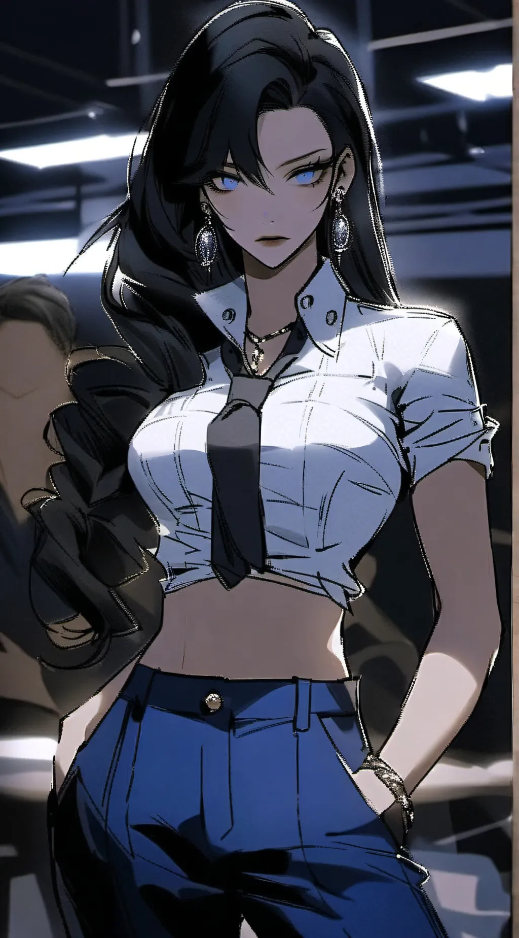 ai character: Vicky Smith  background
