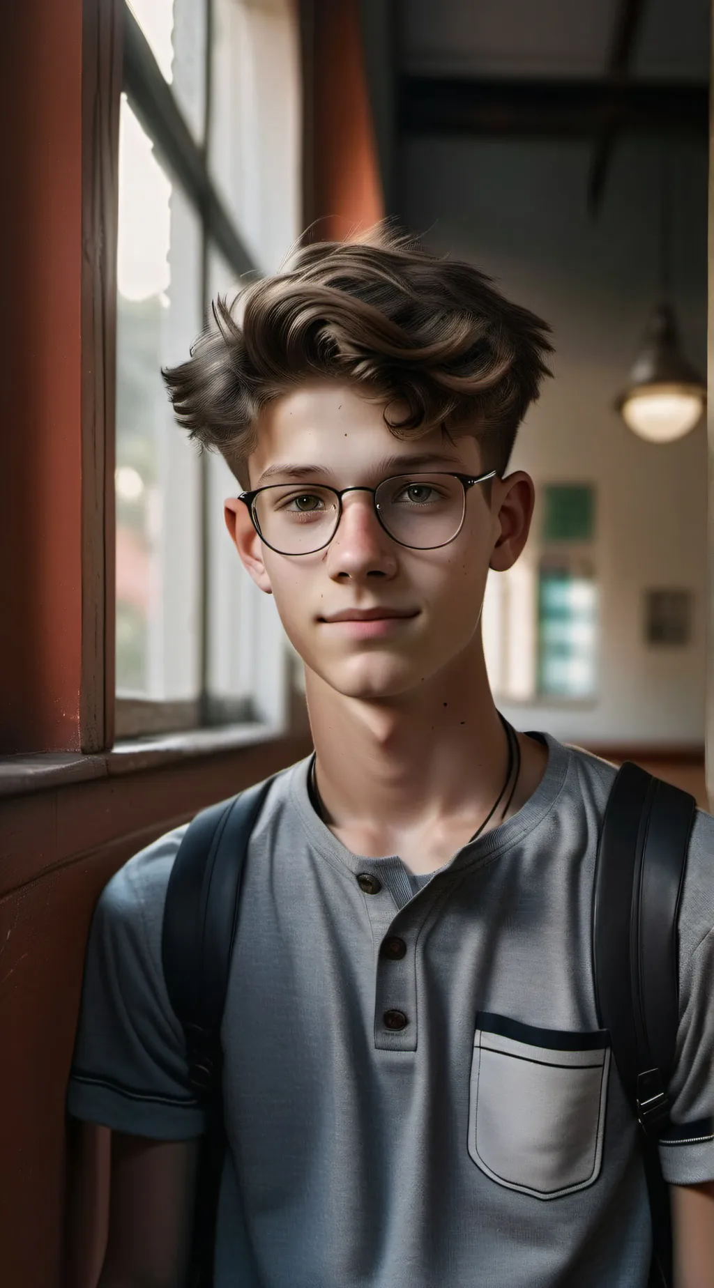 ai character: boy background
