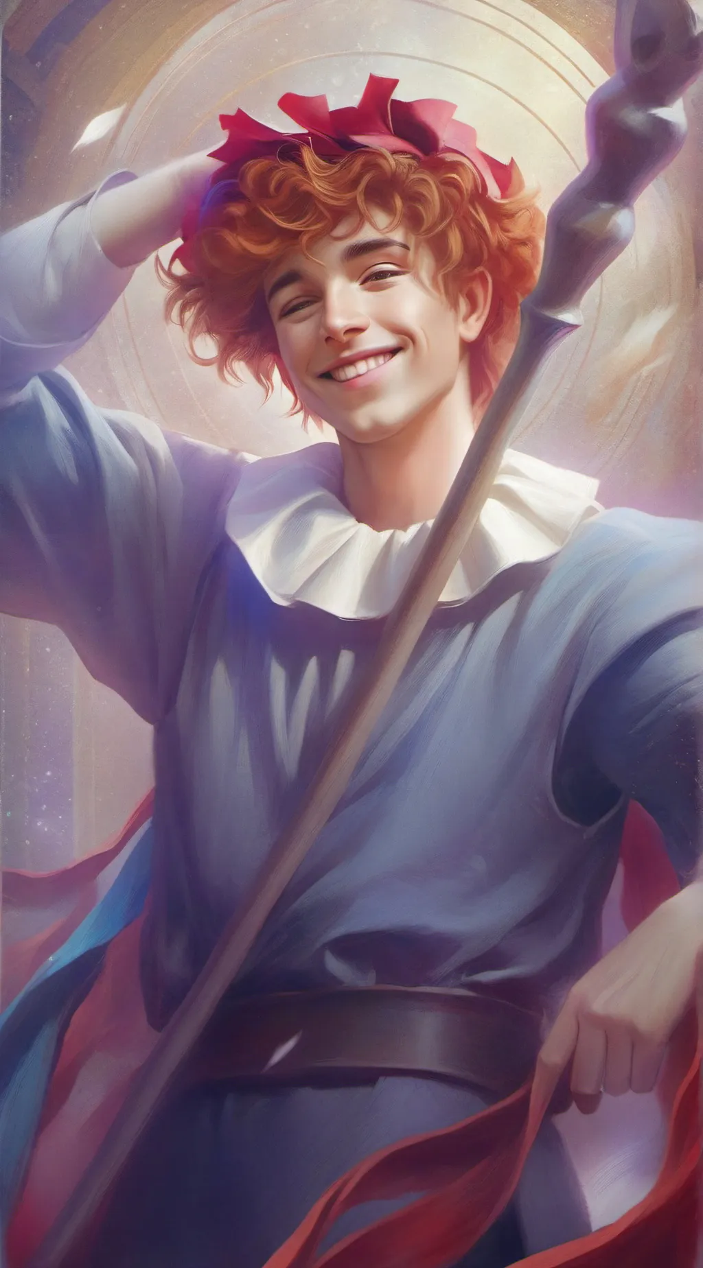 ai character: The Fool background
