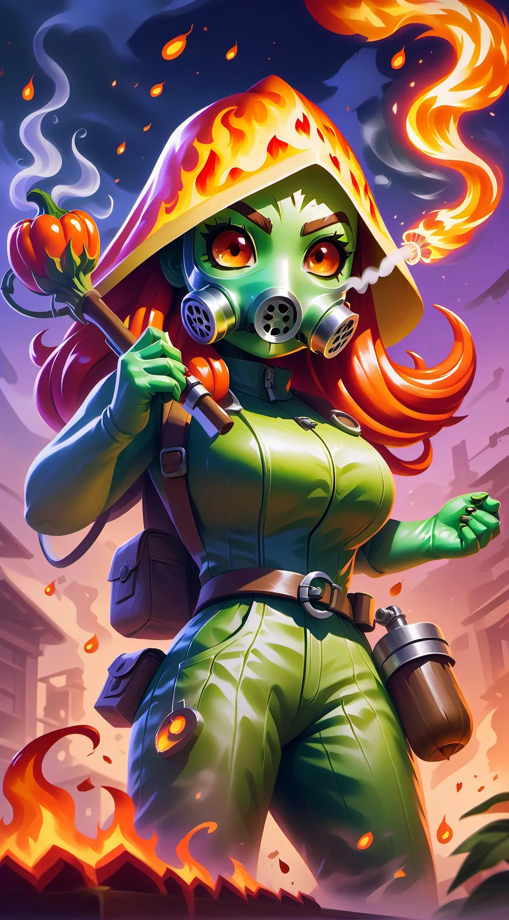 ai character: Niji background