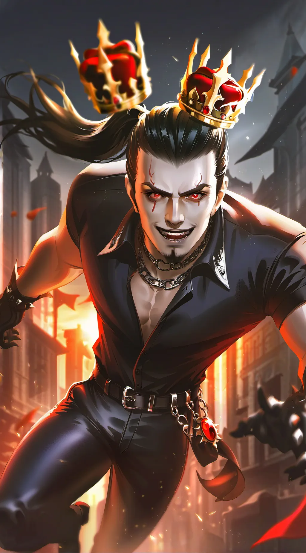 ai character: Crown heist◇ background