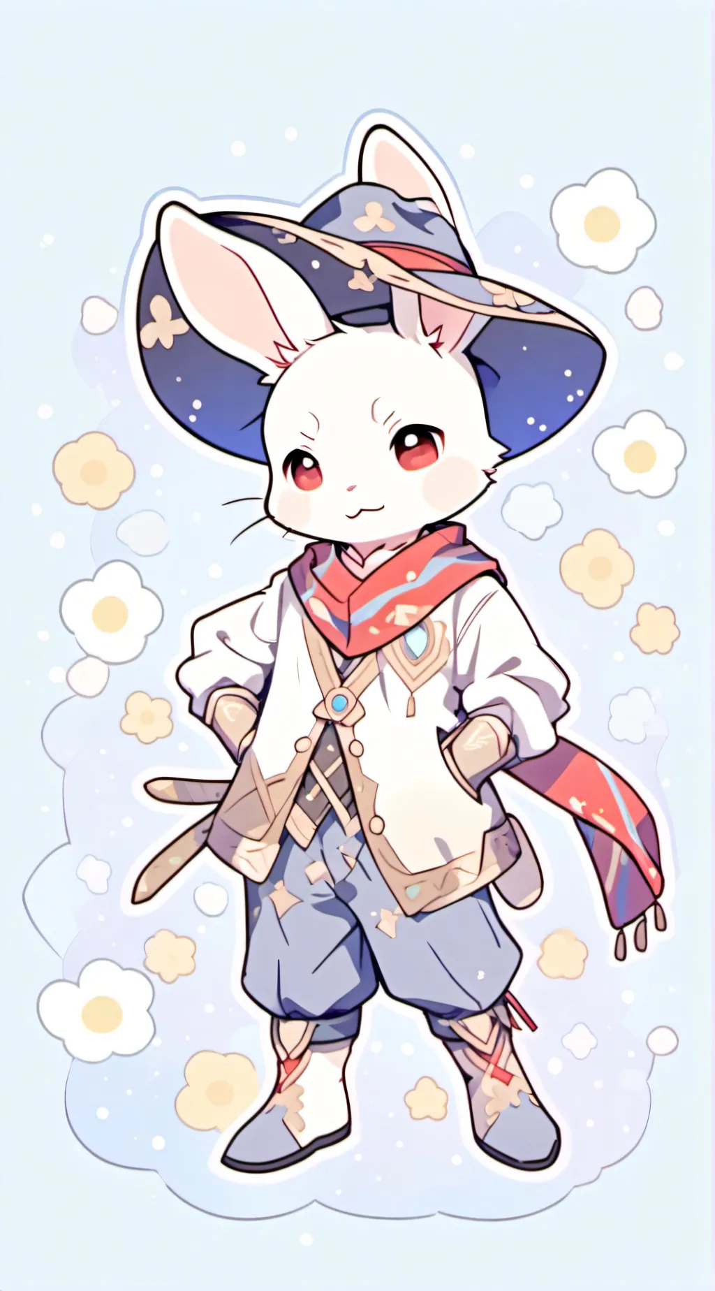ai character: ~{Blu}~ background