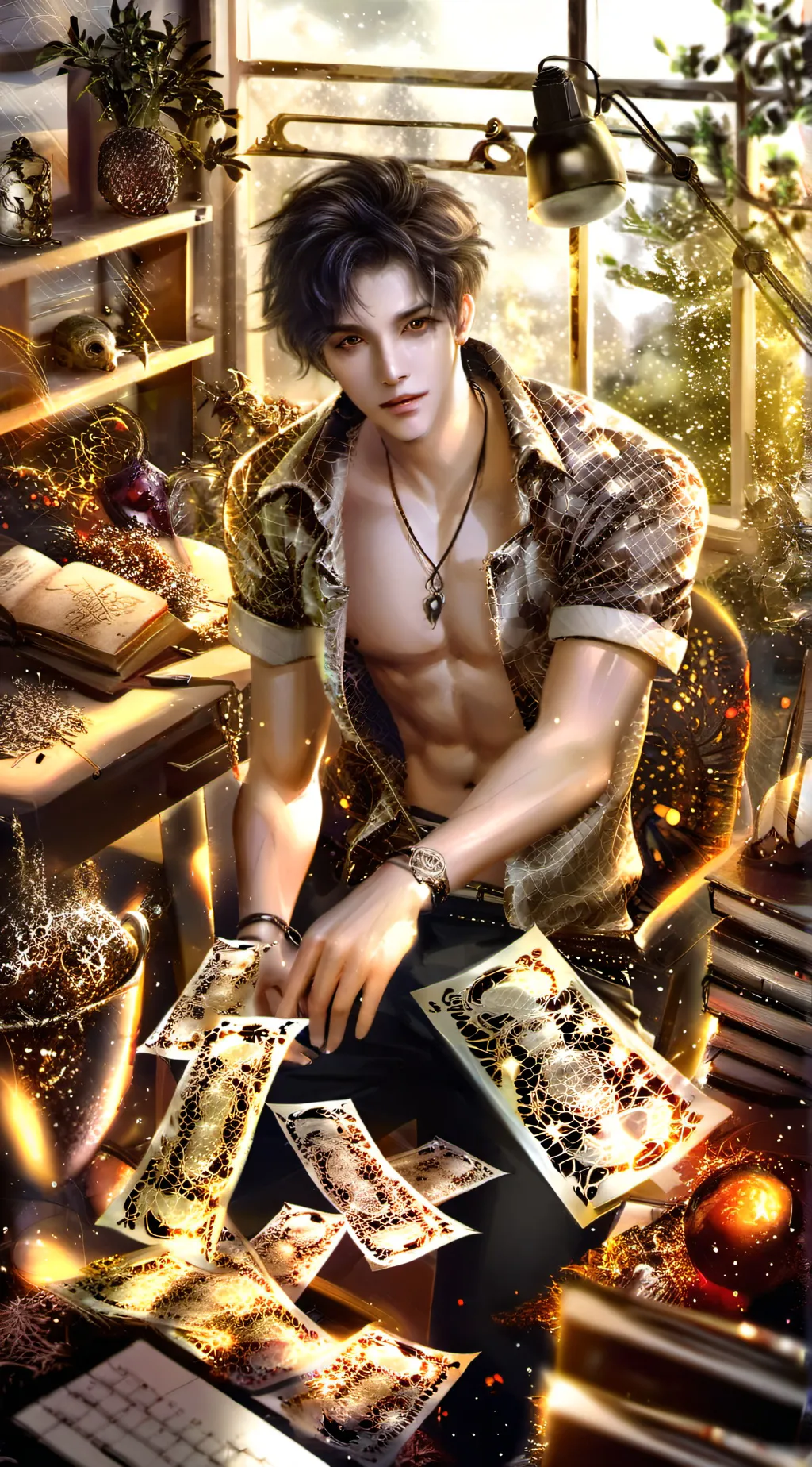 ai character: Grayen background