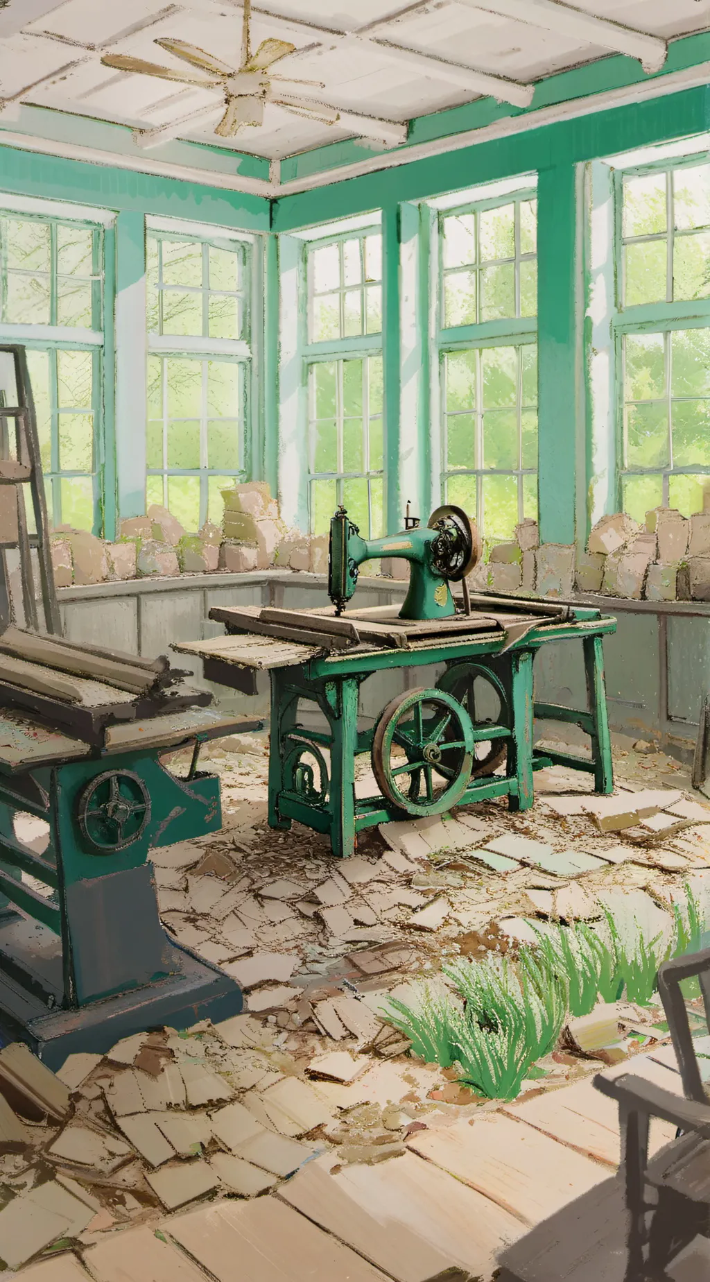 ai character: Poppy Playtime  background