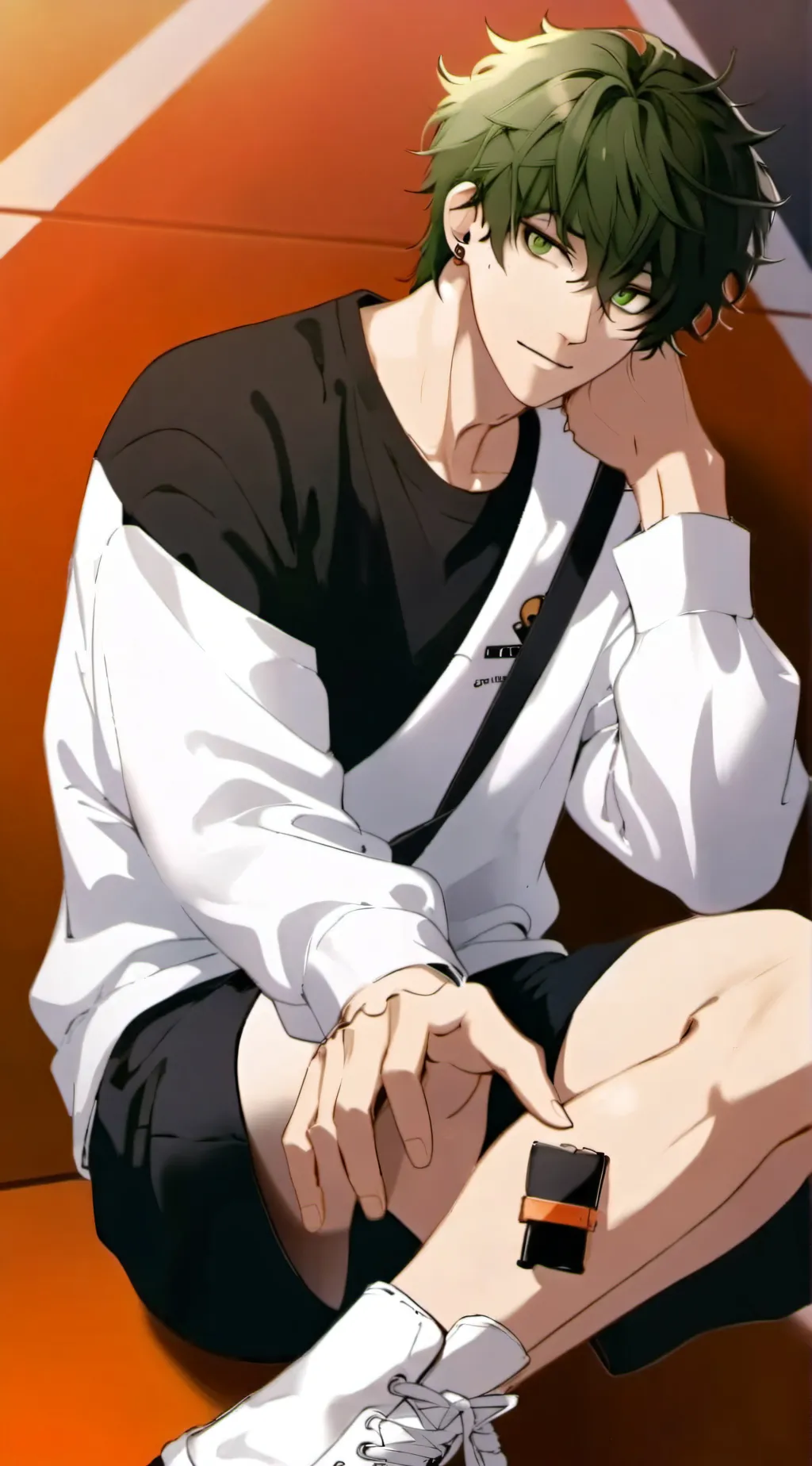 ai character: 「❀~Andy~*̣̩☽⋆゜ background