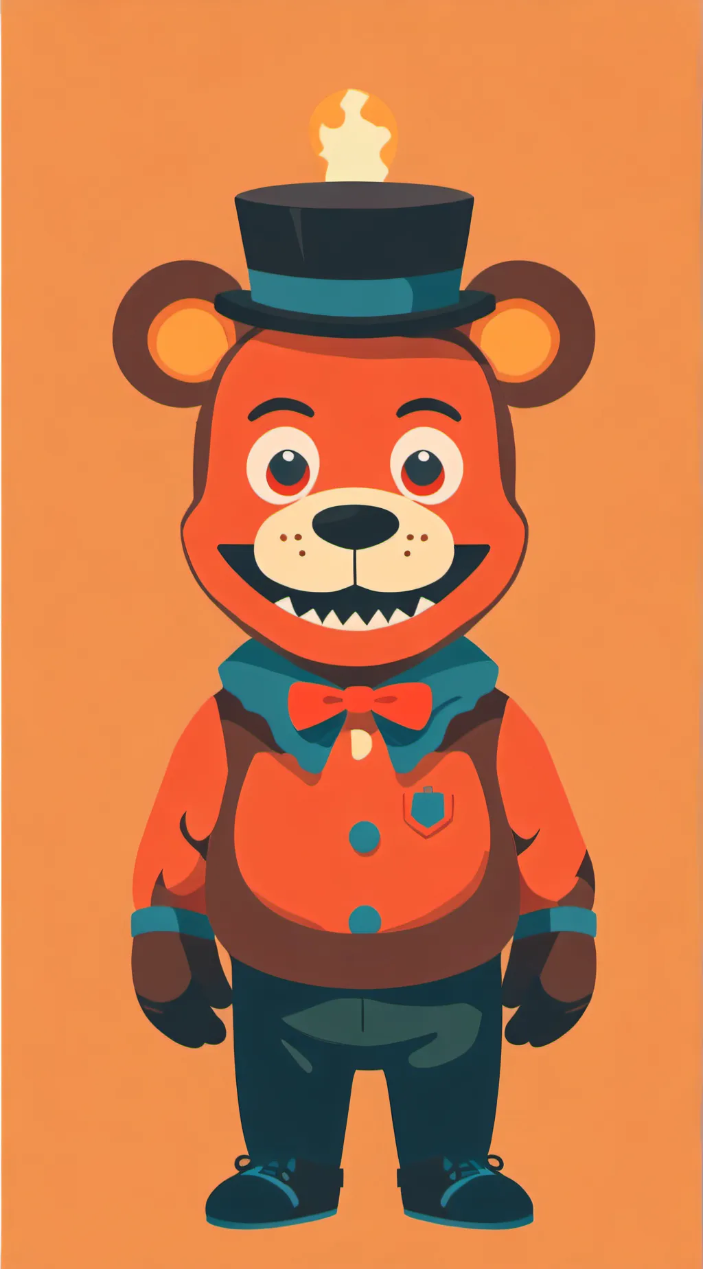ai character: Freddy fazbear background