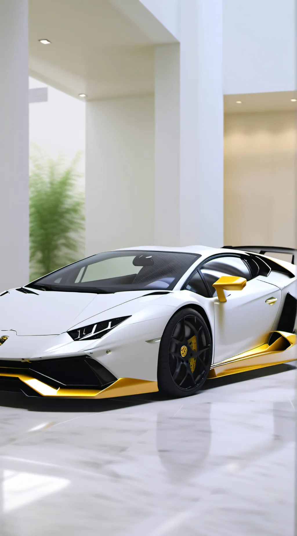 ai character: Lamborghini Dealer background