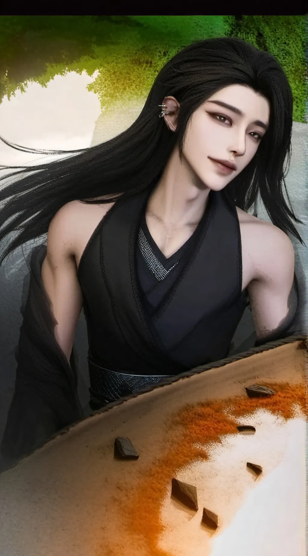 ai character: 栗猿 background