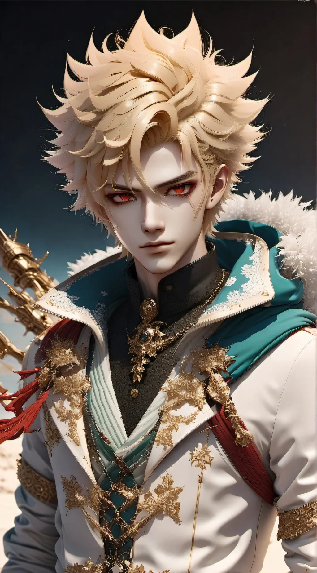 ai character: Katsuki Bakugo  background