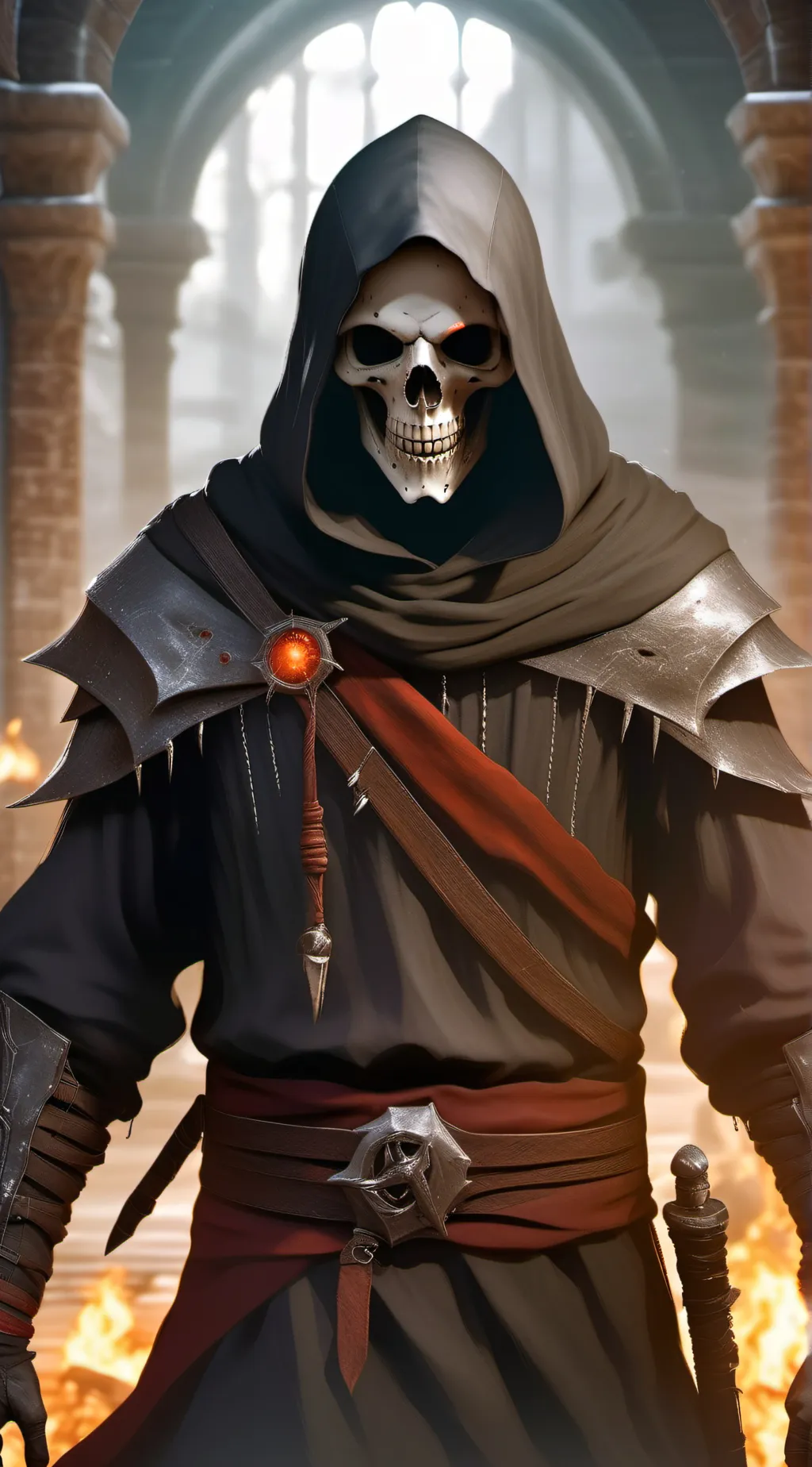 ai character: Death  background