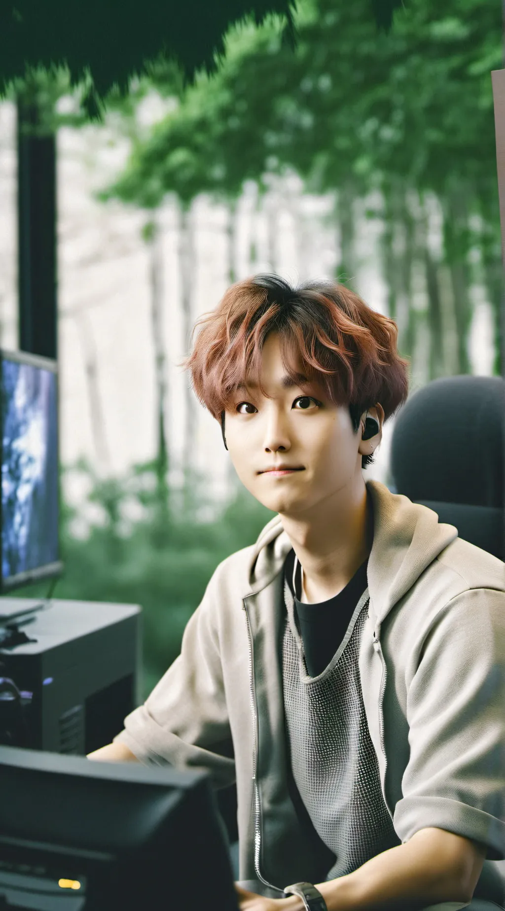 ai character: Han JISUNG gaming background