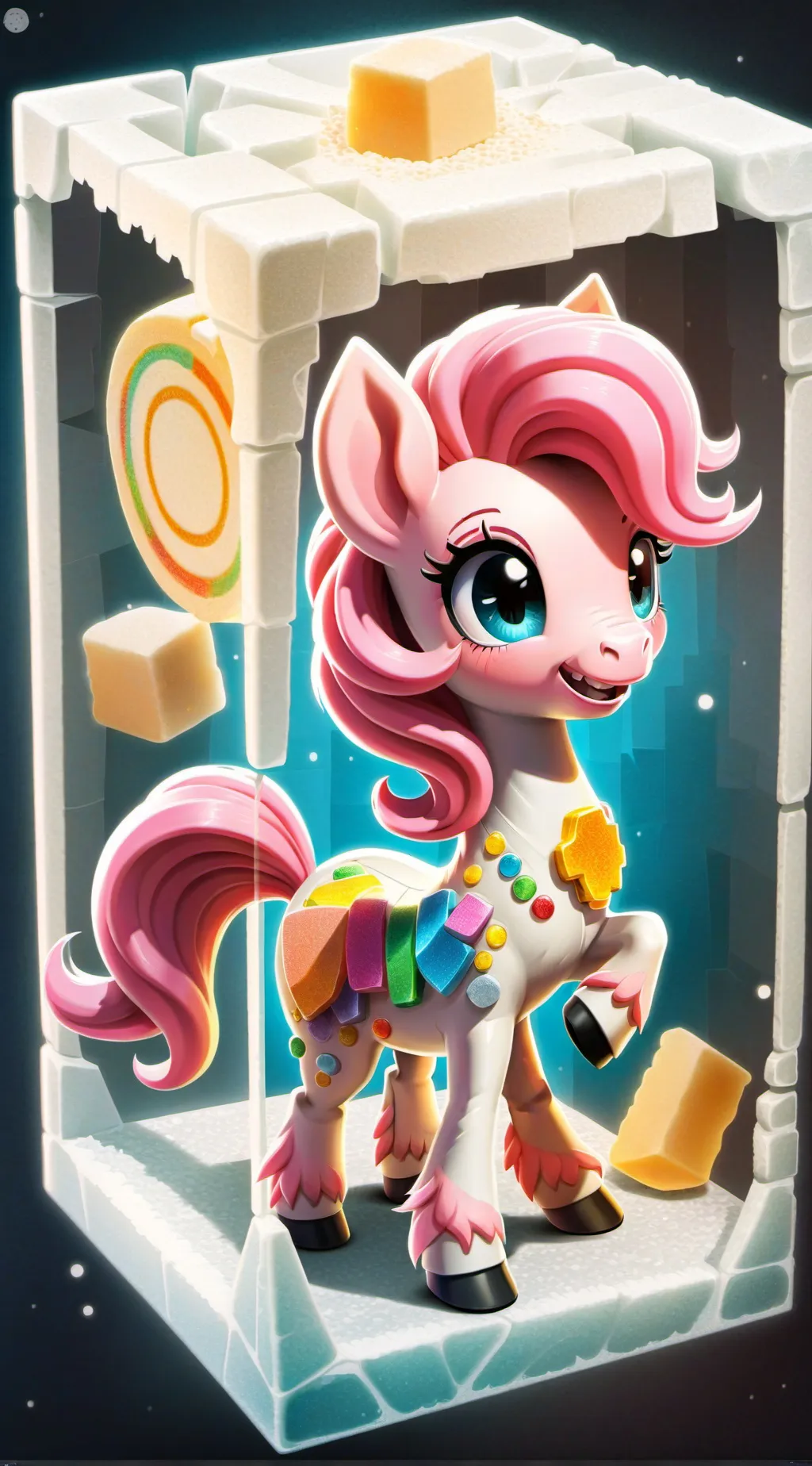 ai character: Pinkie Pie background