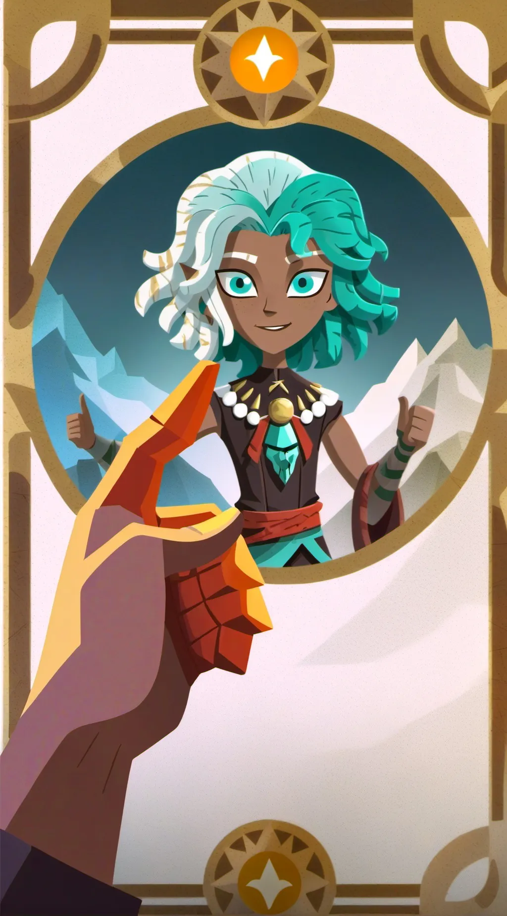 ai character: 👈Was it cringe?👈 background