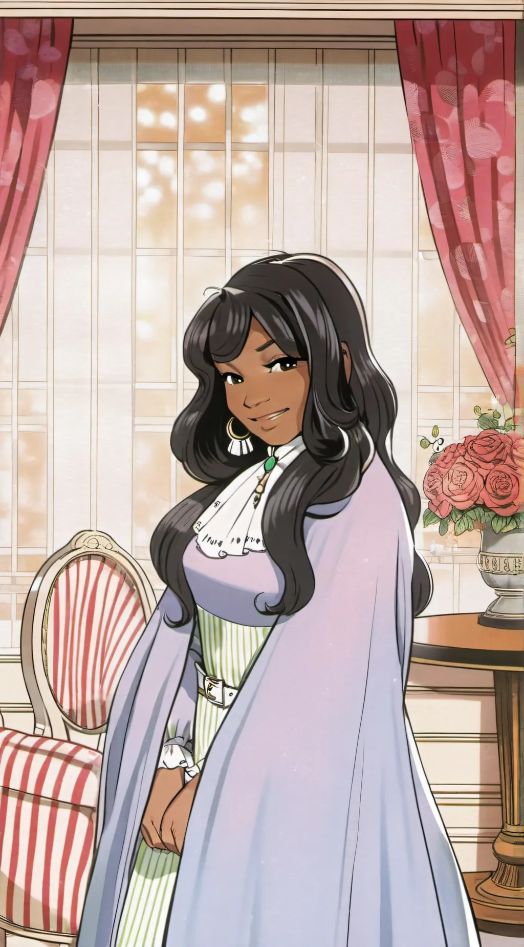 ai character: Lisa  background