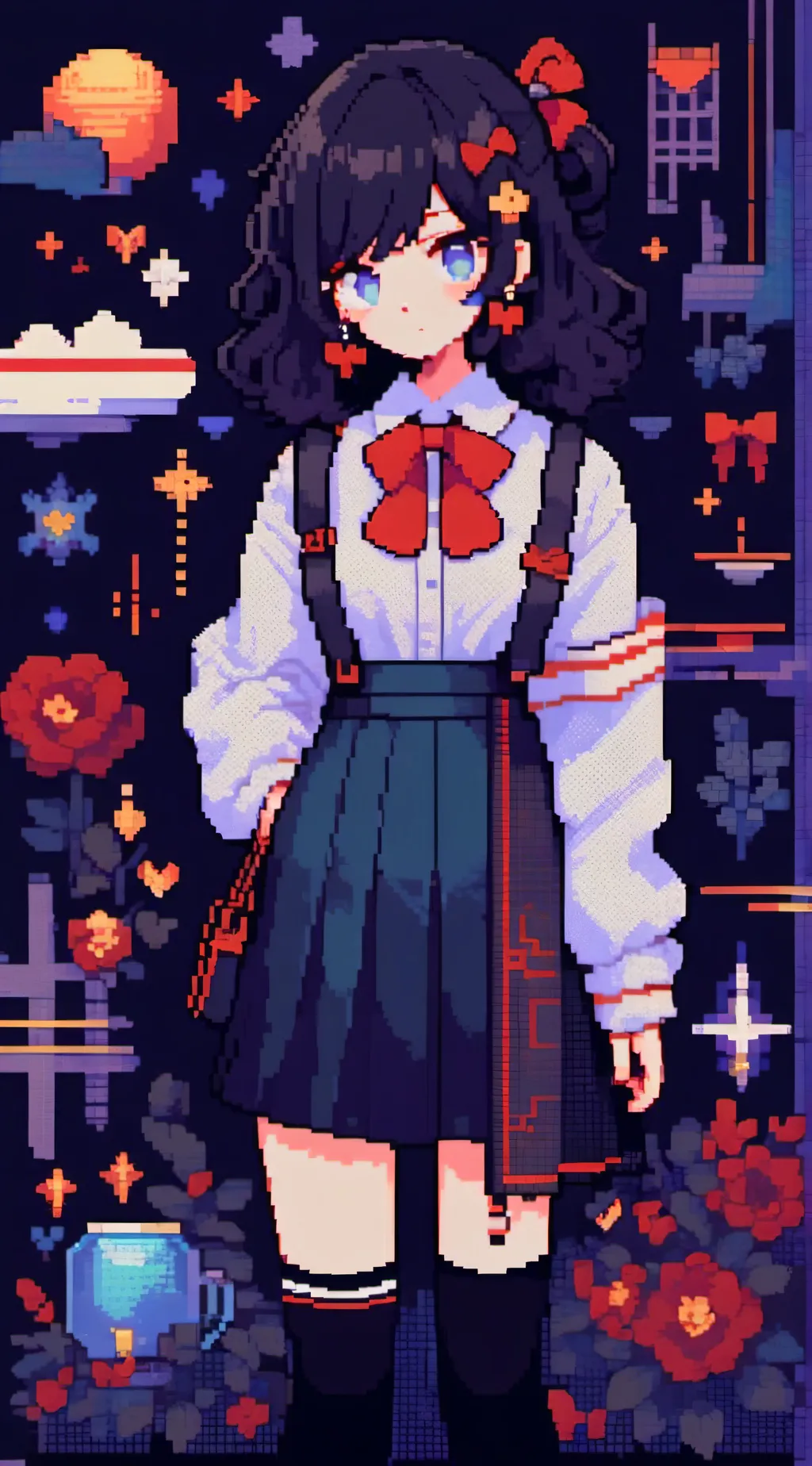 ai character: 🖤Nana Shimura/u🖤 background